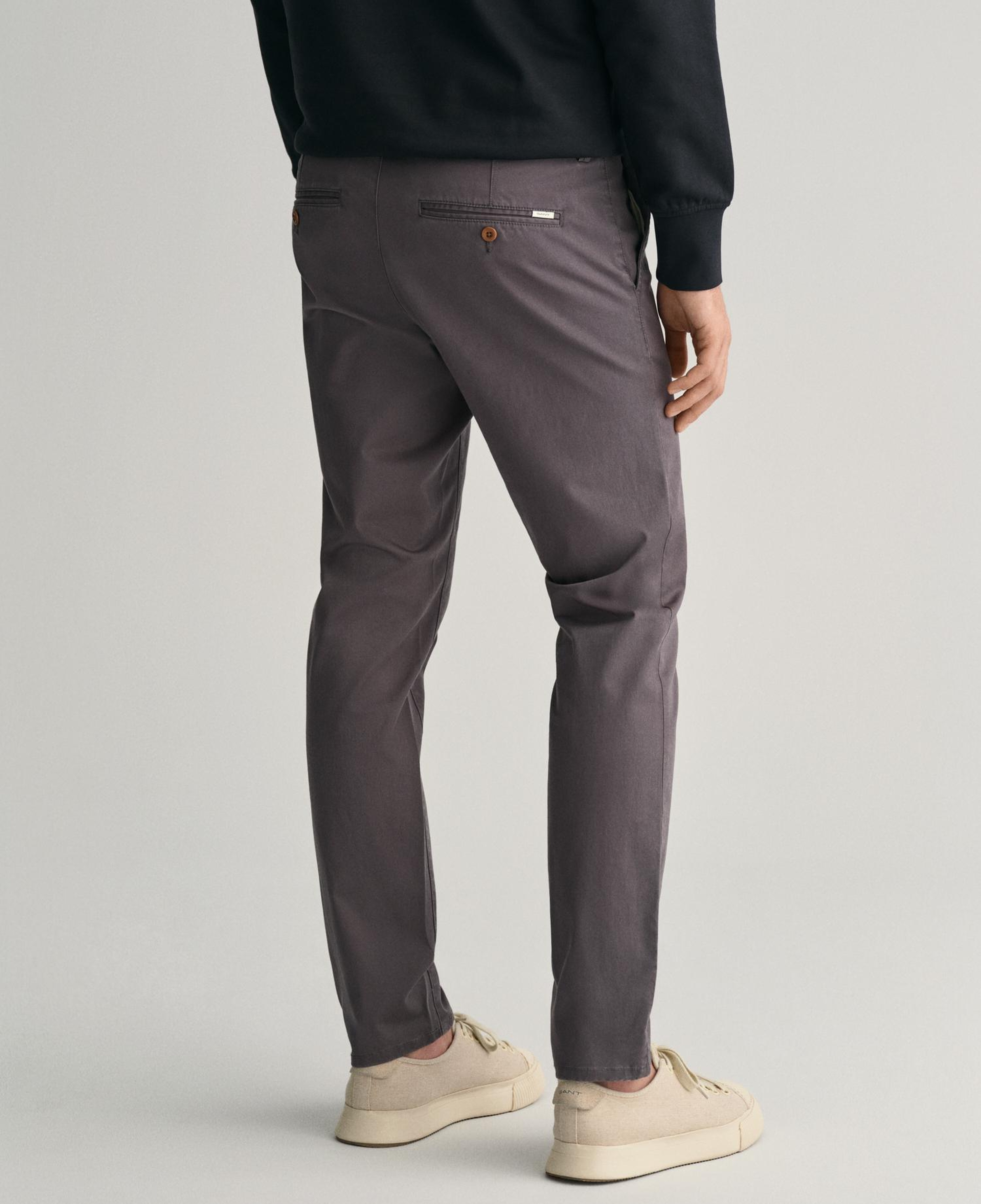 GANT Erkek Gri Slim Fit Chino Pantolon
