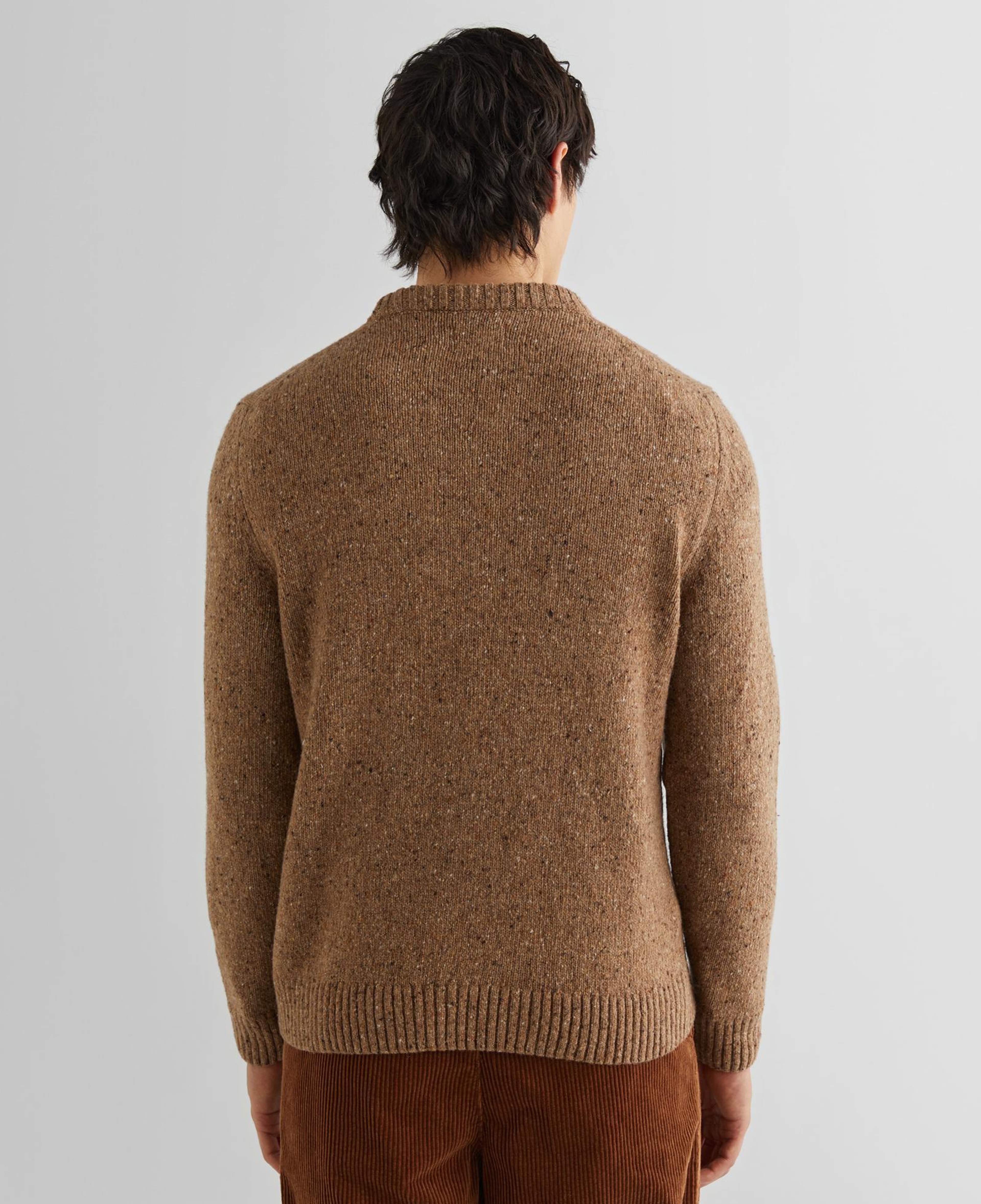 GANT Erkek Kahverengi Regular Fit Bisiklet Yaka Kazak