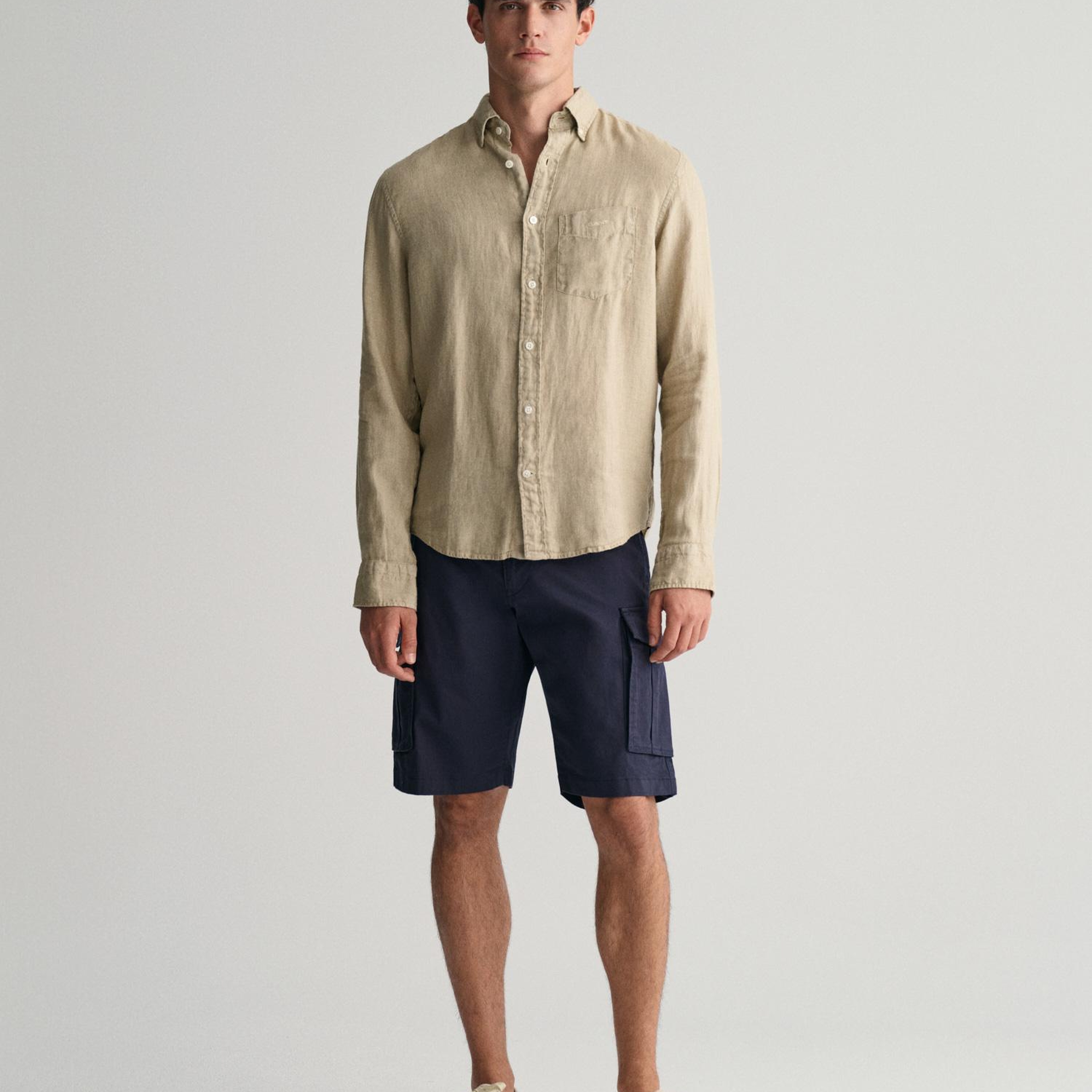 GANT Erkek Lacivert Relaxed Fit Şort