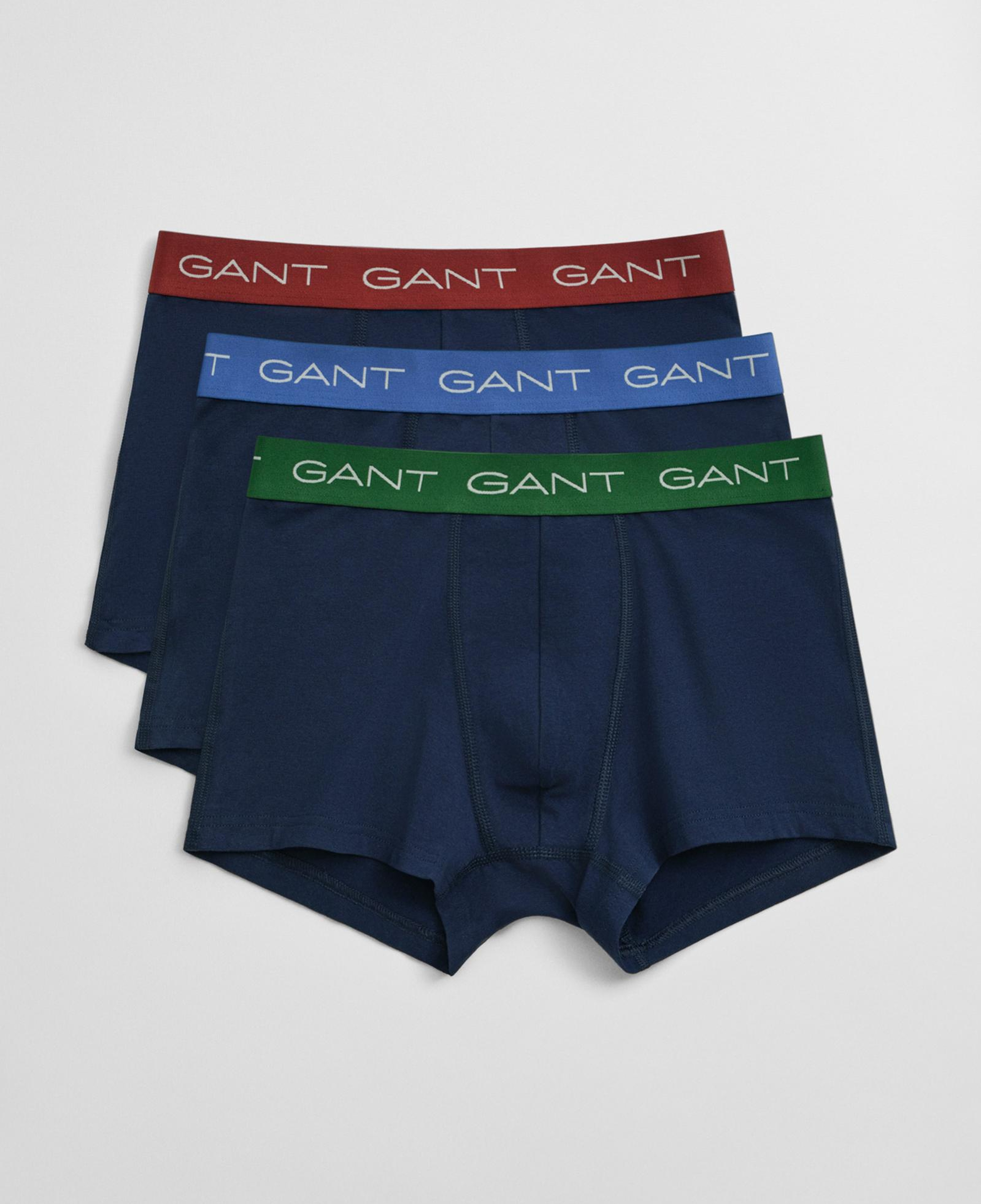 GANT Erkek Mavi Slim Fit 3'lü Boxer