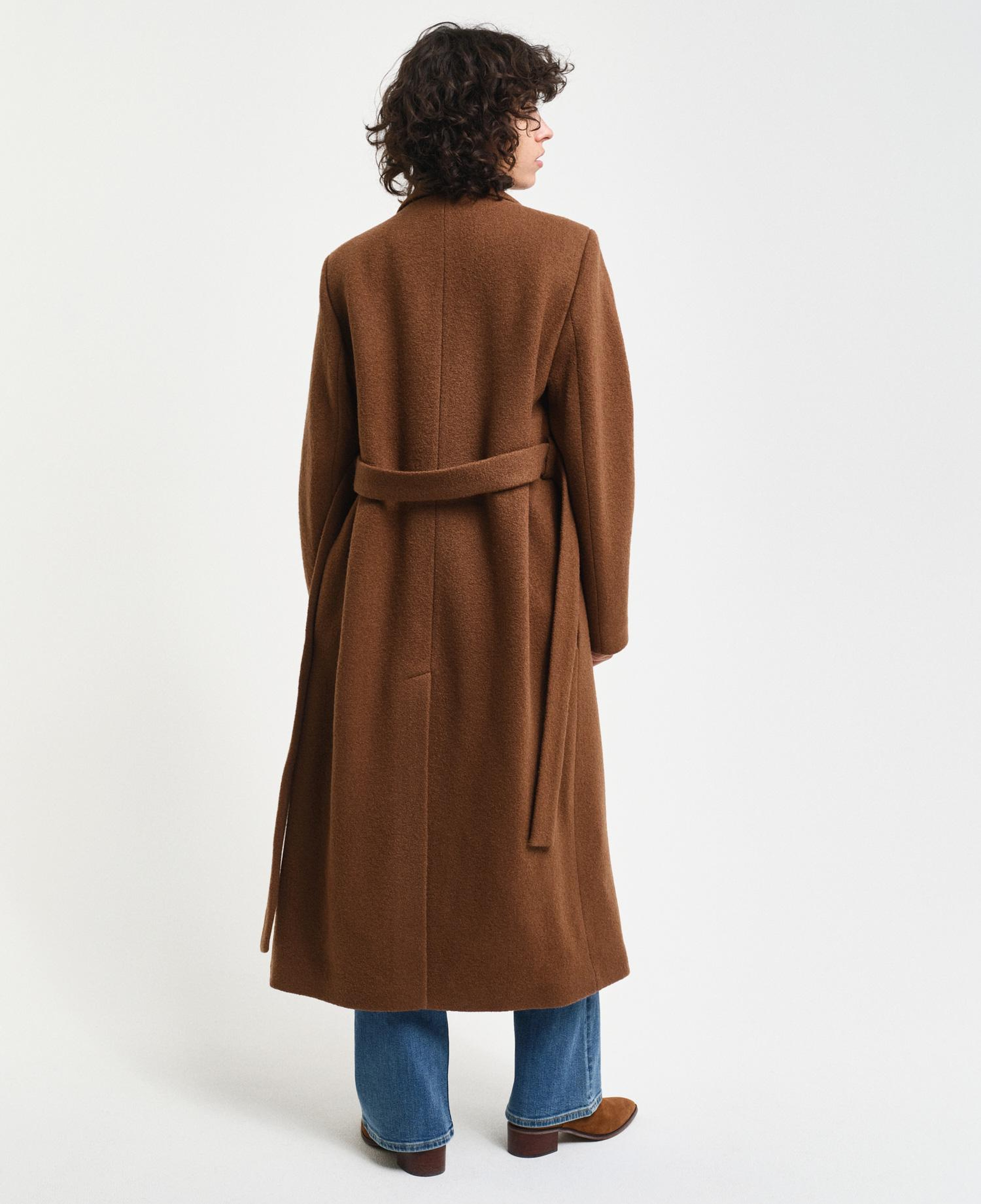 GANT Kadın Kahverengi Klasik Yaka Palto