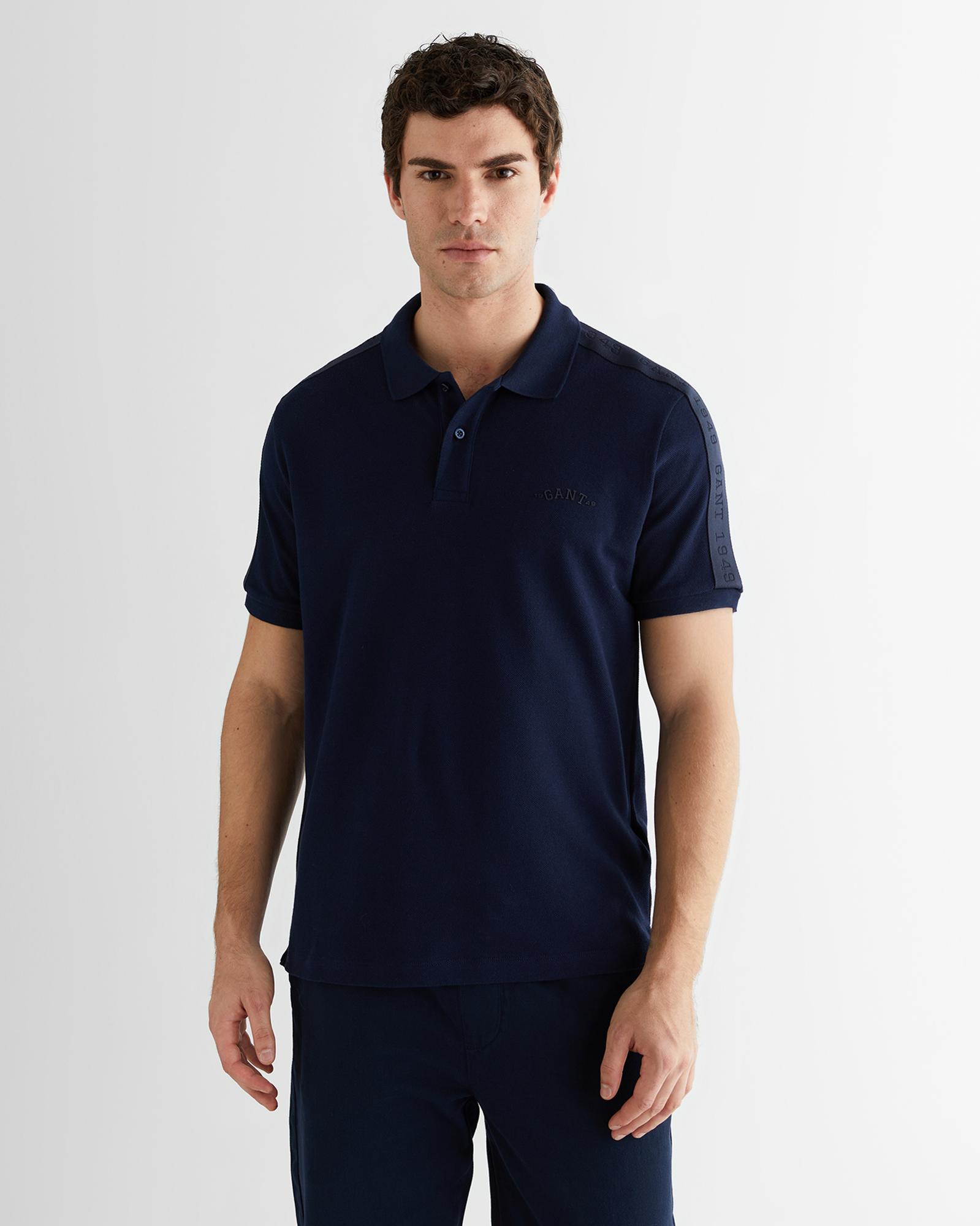 GANT Erkek Lacivert Regular Fit Logolu Polo