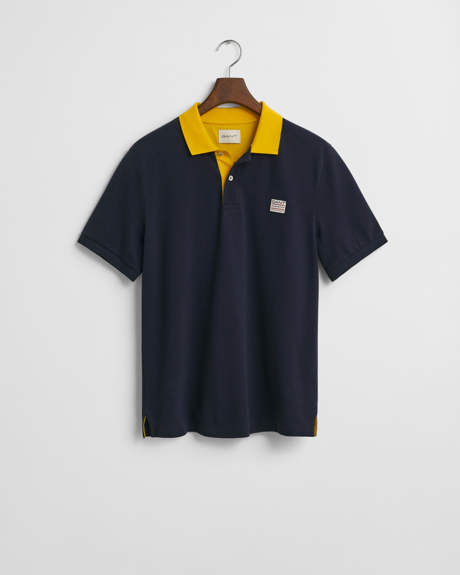 GANT Erkek Lacivert Regular Fit Polo
