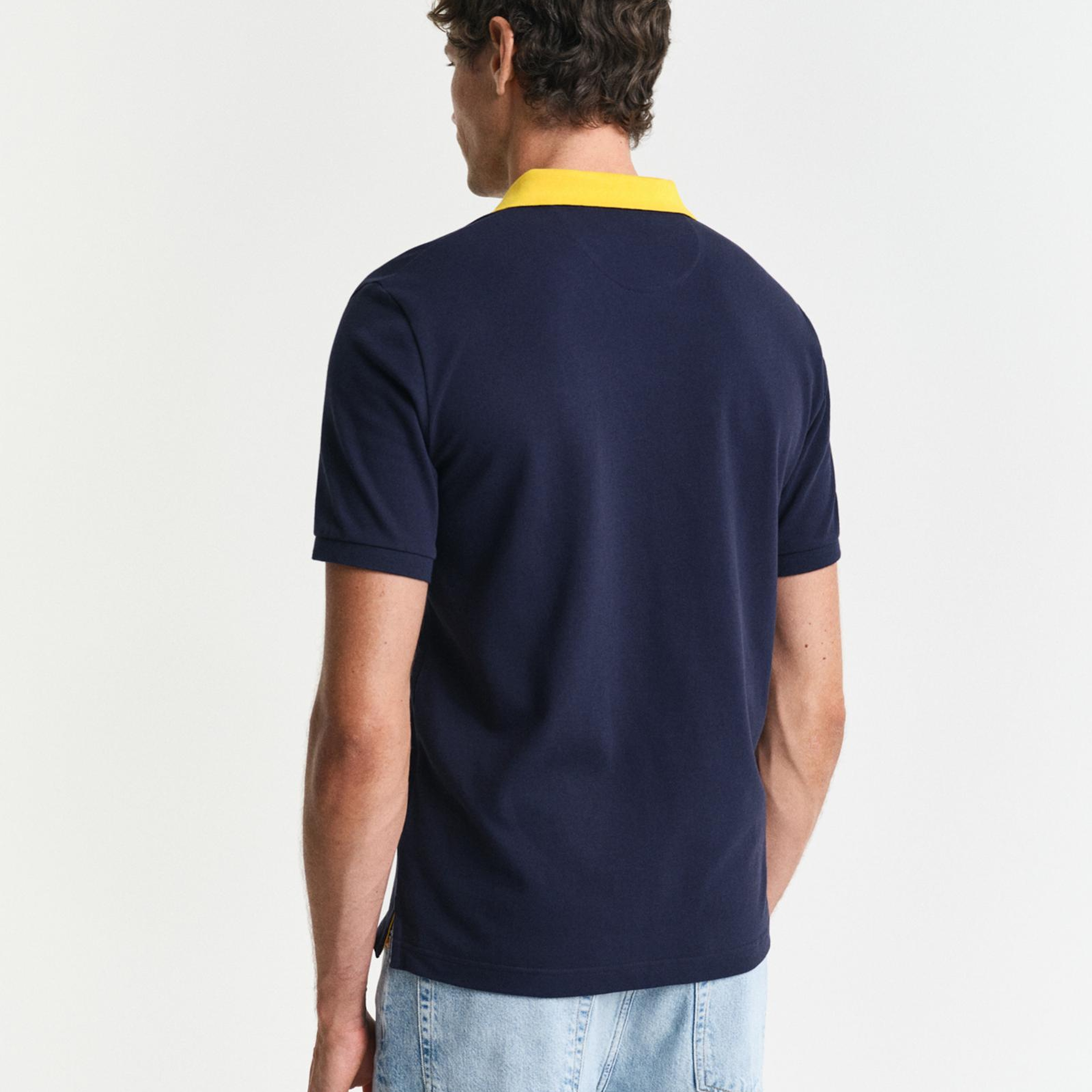 GANT Erkek Lacivert Regular Fit Polo
