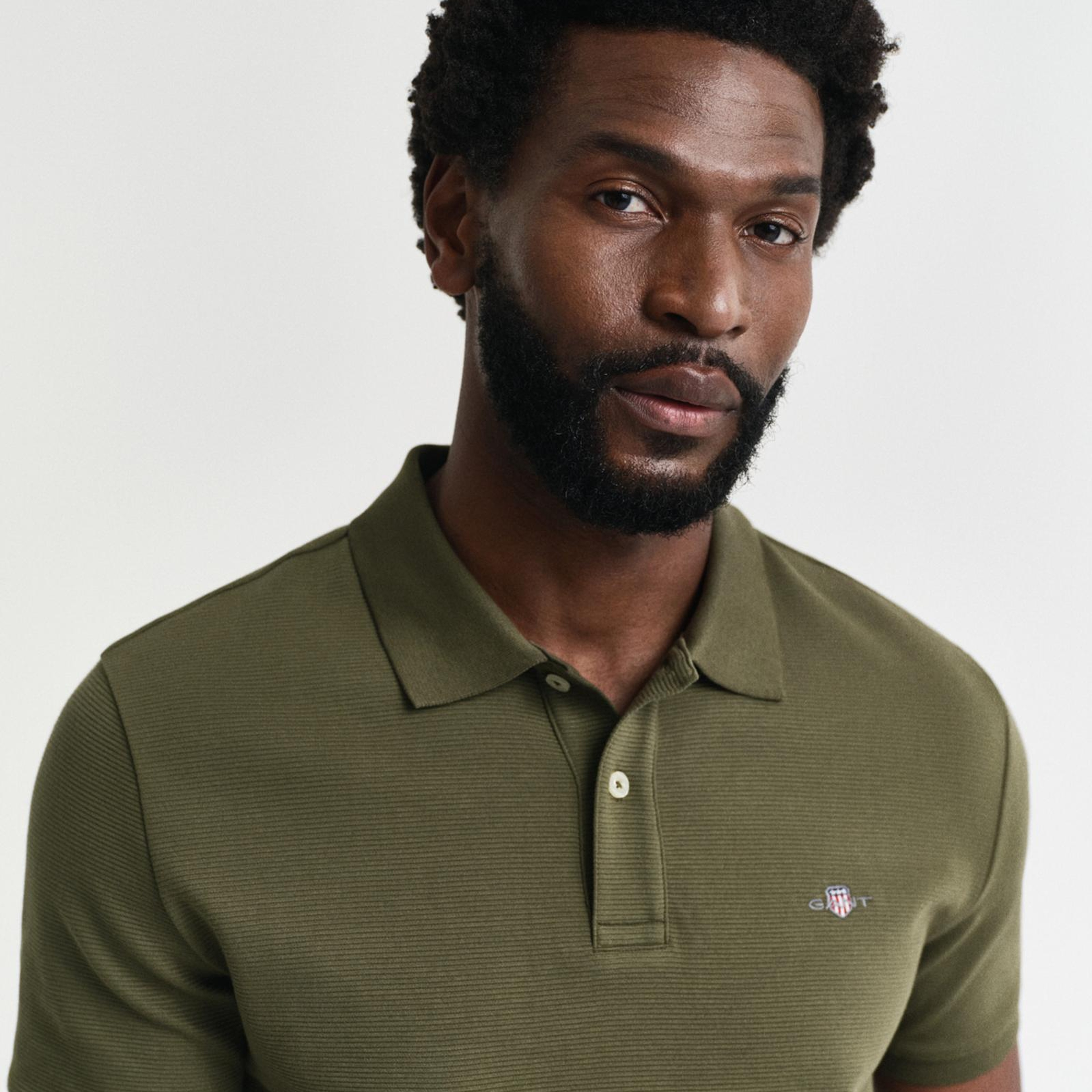 GANT Erkek Yeşil Regular Fit Polo