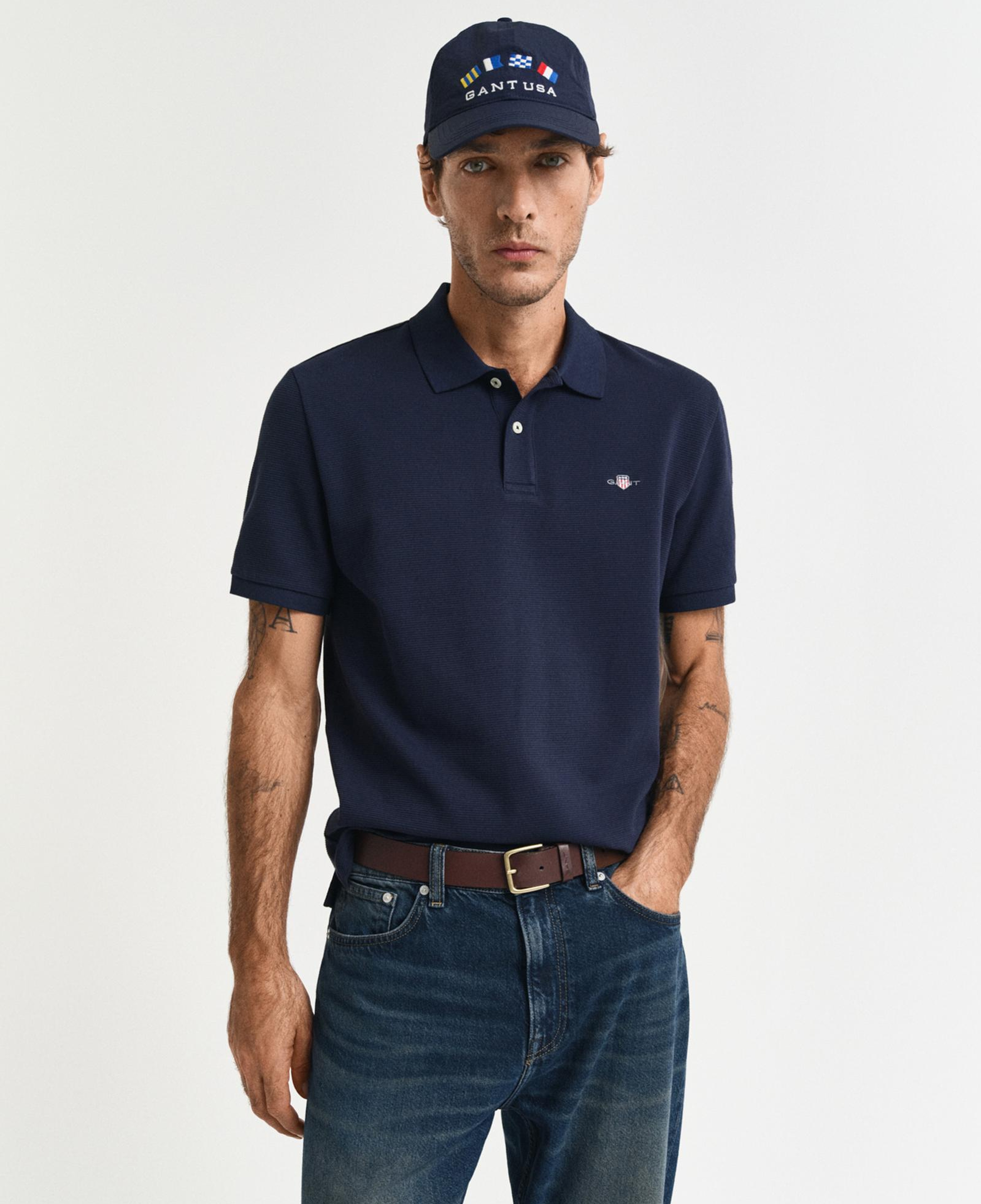 GANT Erkek Lacivert Regular Fit Polo