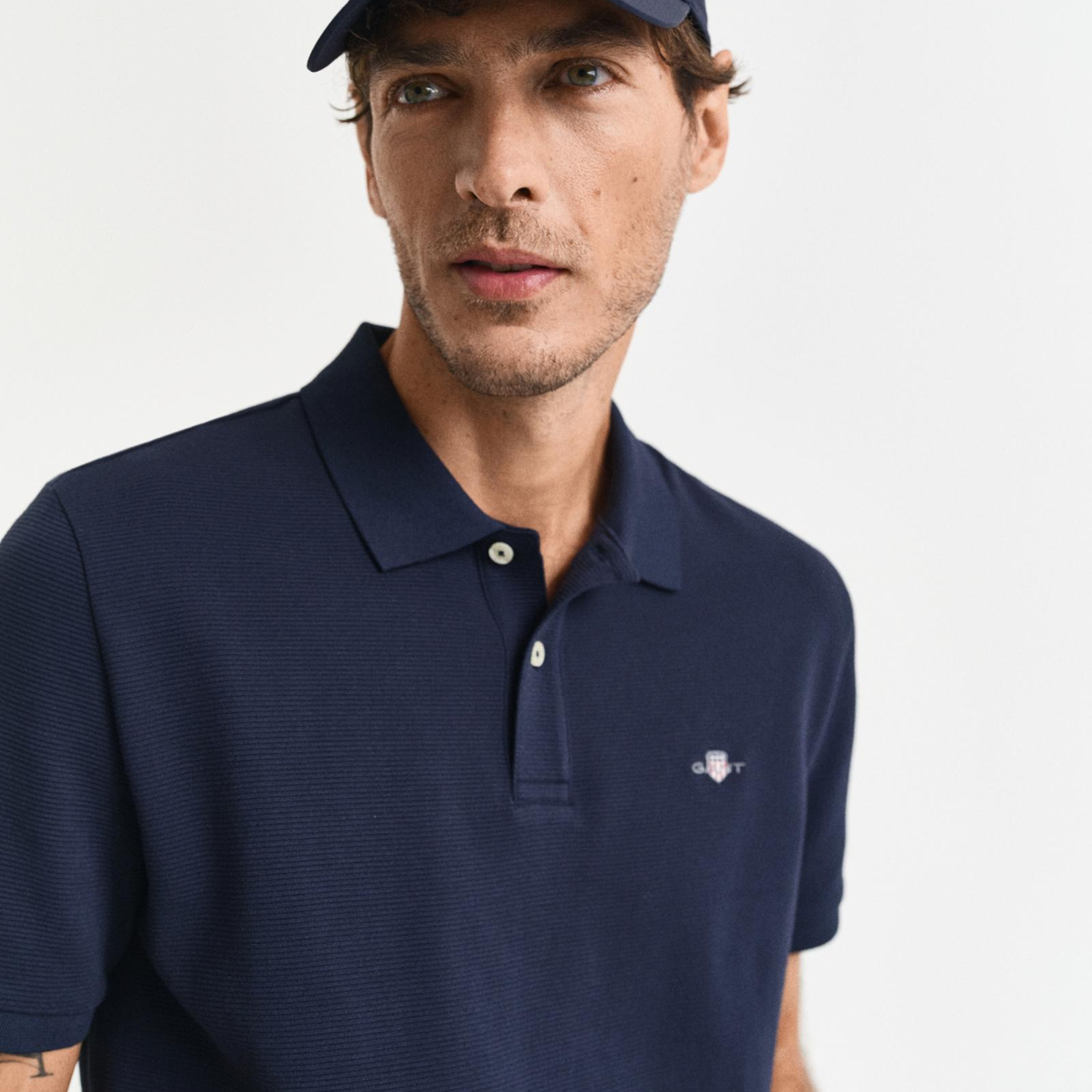 GANT Erkek Lacivert Regular Fit Polo