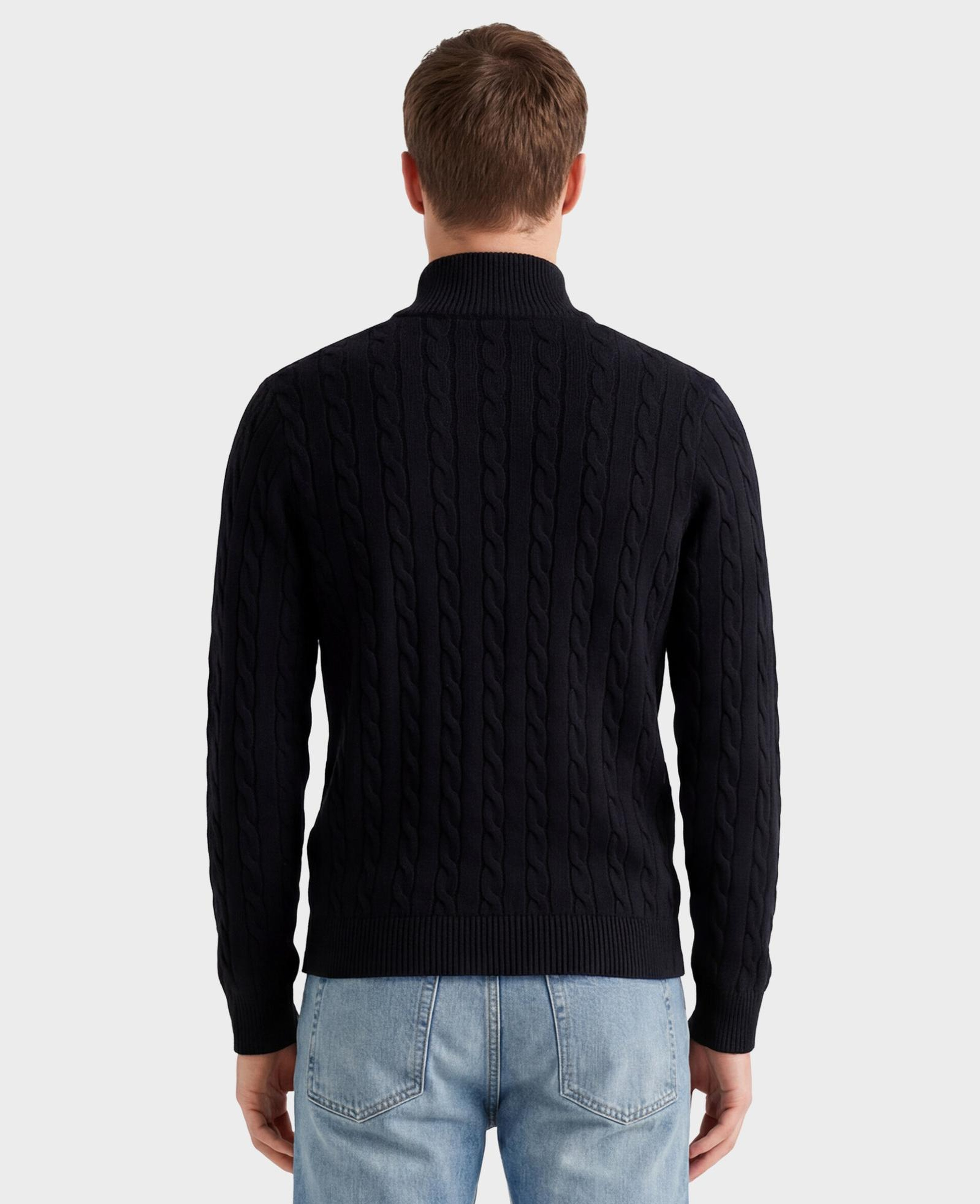 GANT Erkek Siyah Regular Fit Örgü Kazak