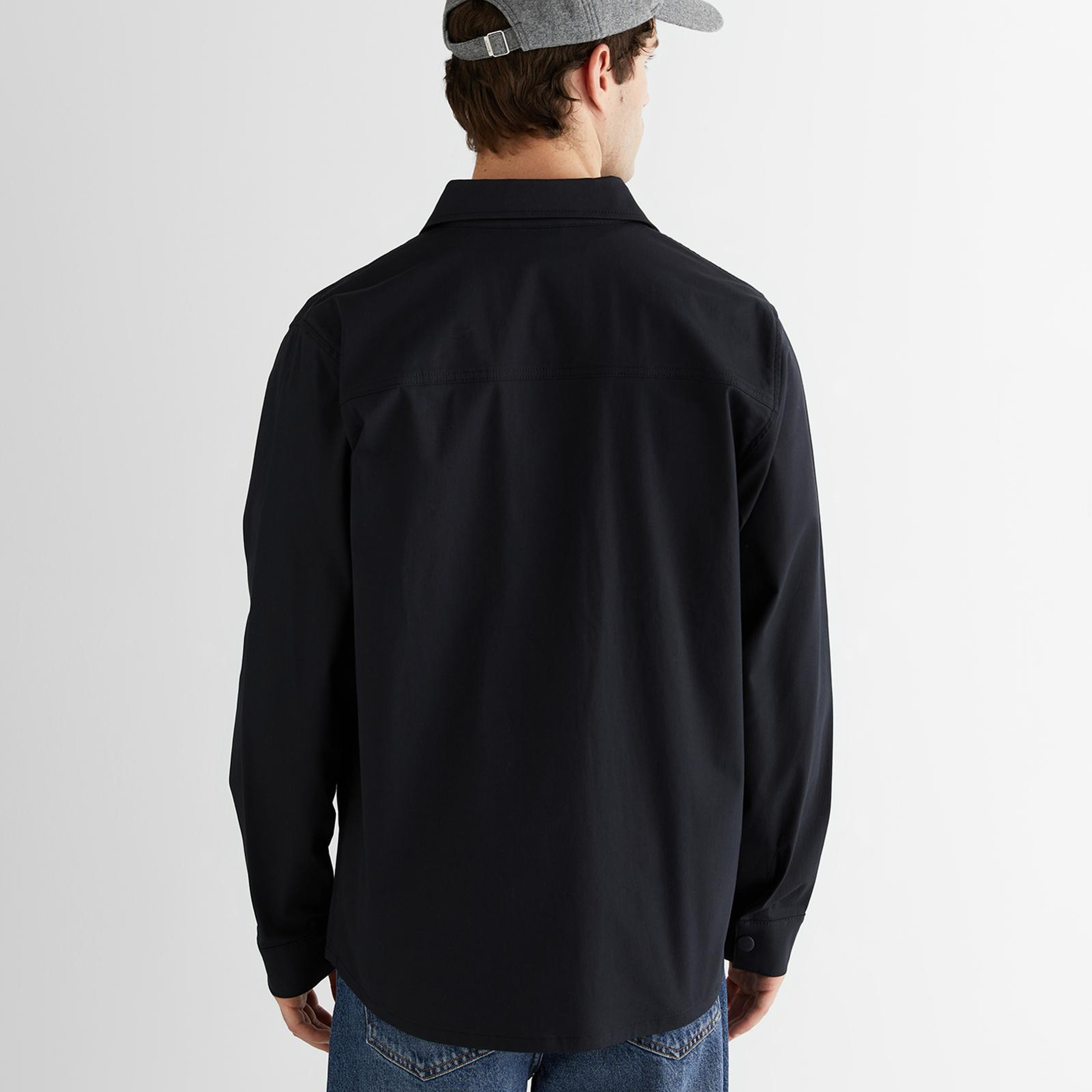 GANT Erkek Siyah Relaxed Fit Gömlek Yaka Logolu Ceket
