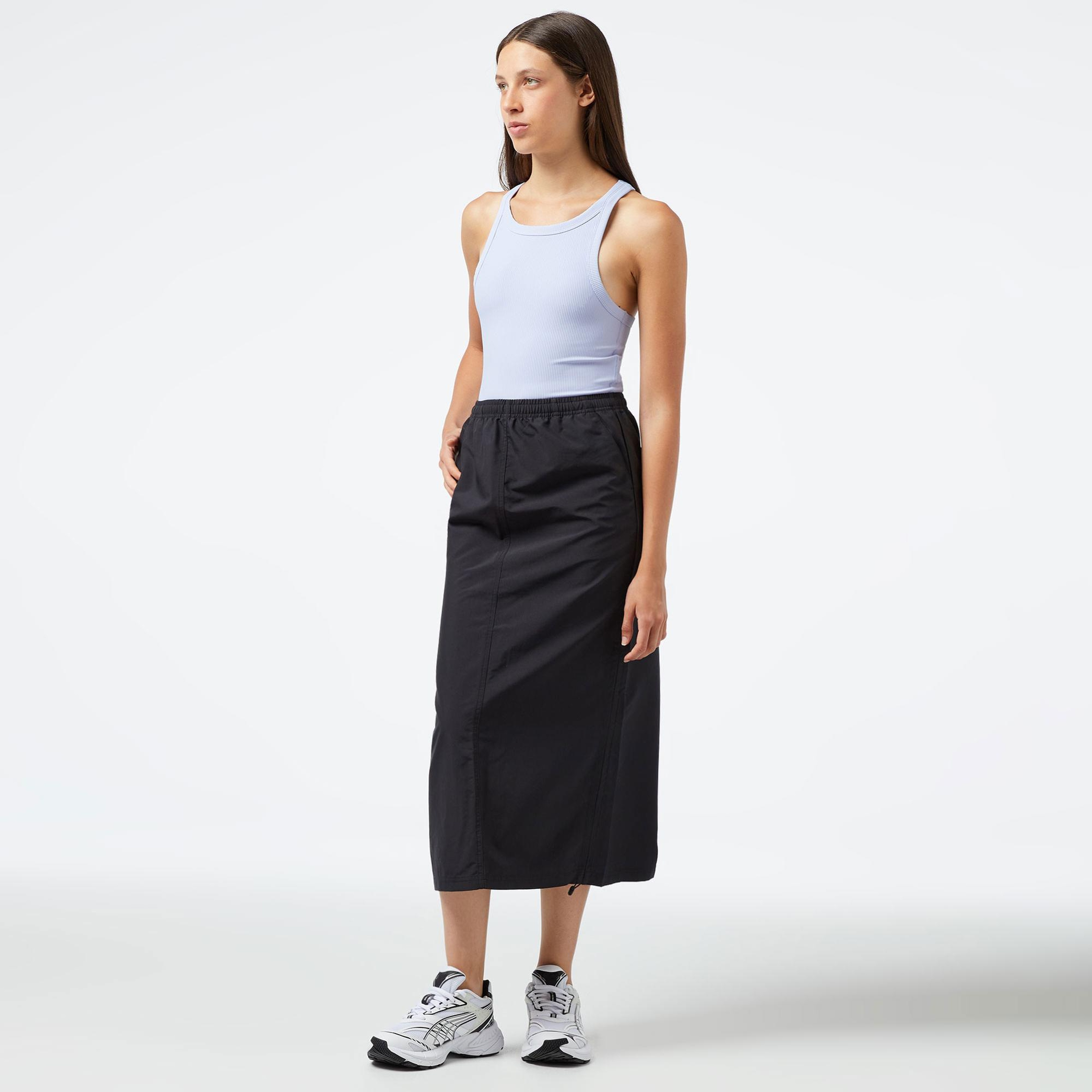 Under Armour Meridian Rib Crop Tank Kadın Mor T-Shirt