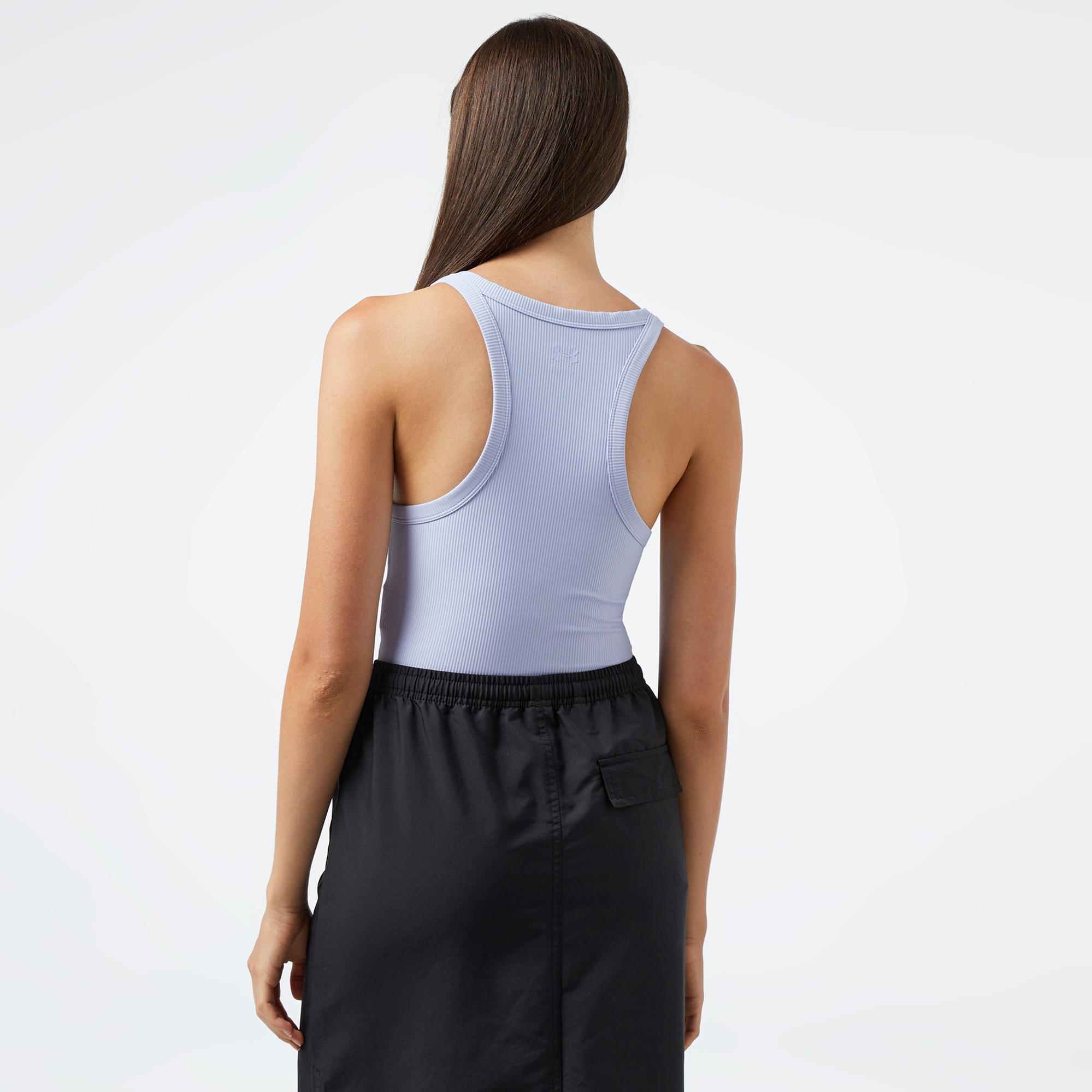 Under Armour Meridian Rib Crop Tank Kadın Mor T-Shirt