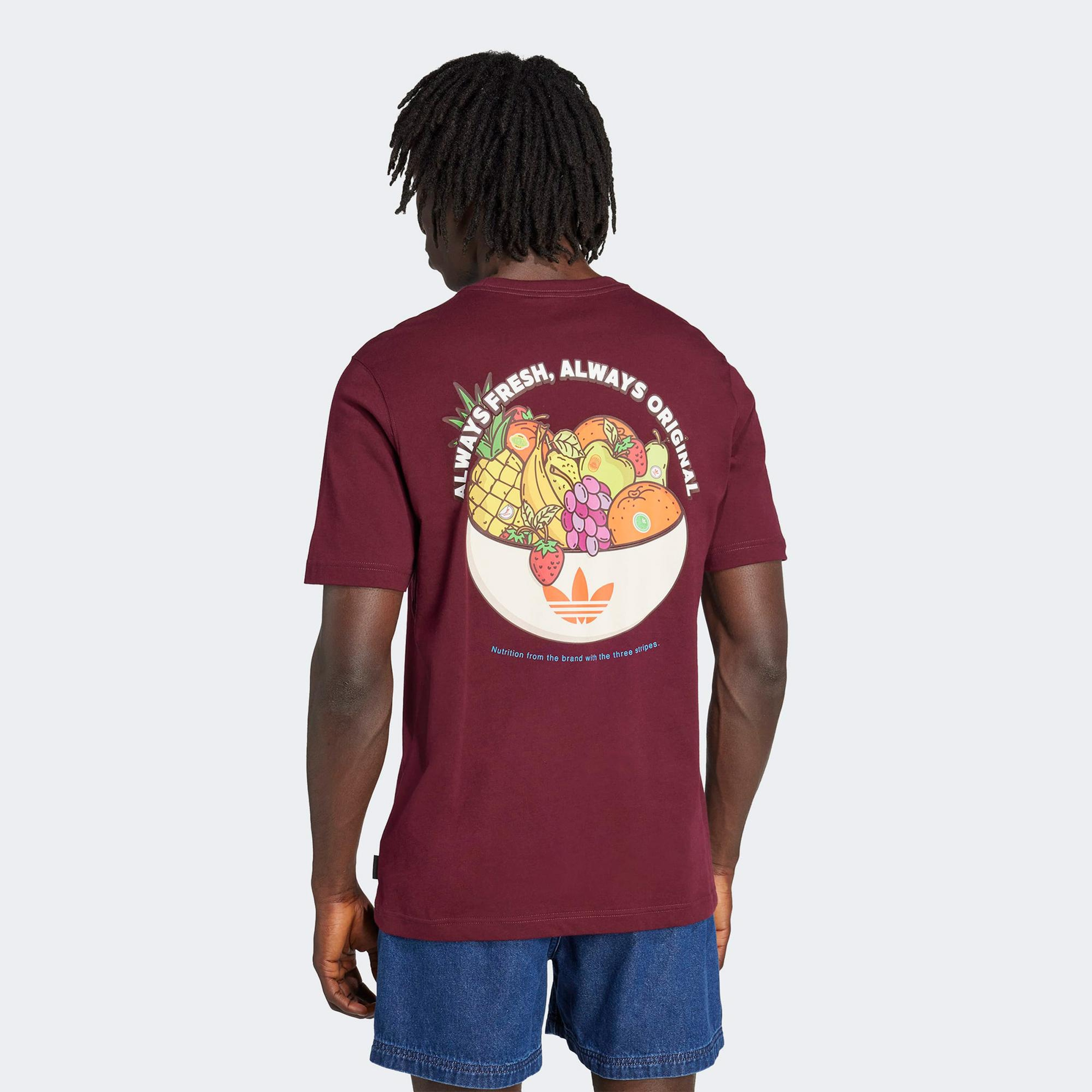 adidas Trefoil Series Loose Fit Erkek Bordo T-Shirt