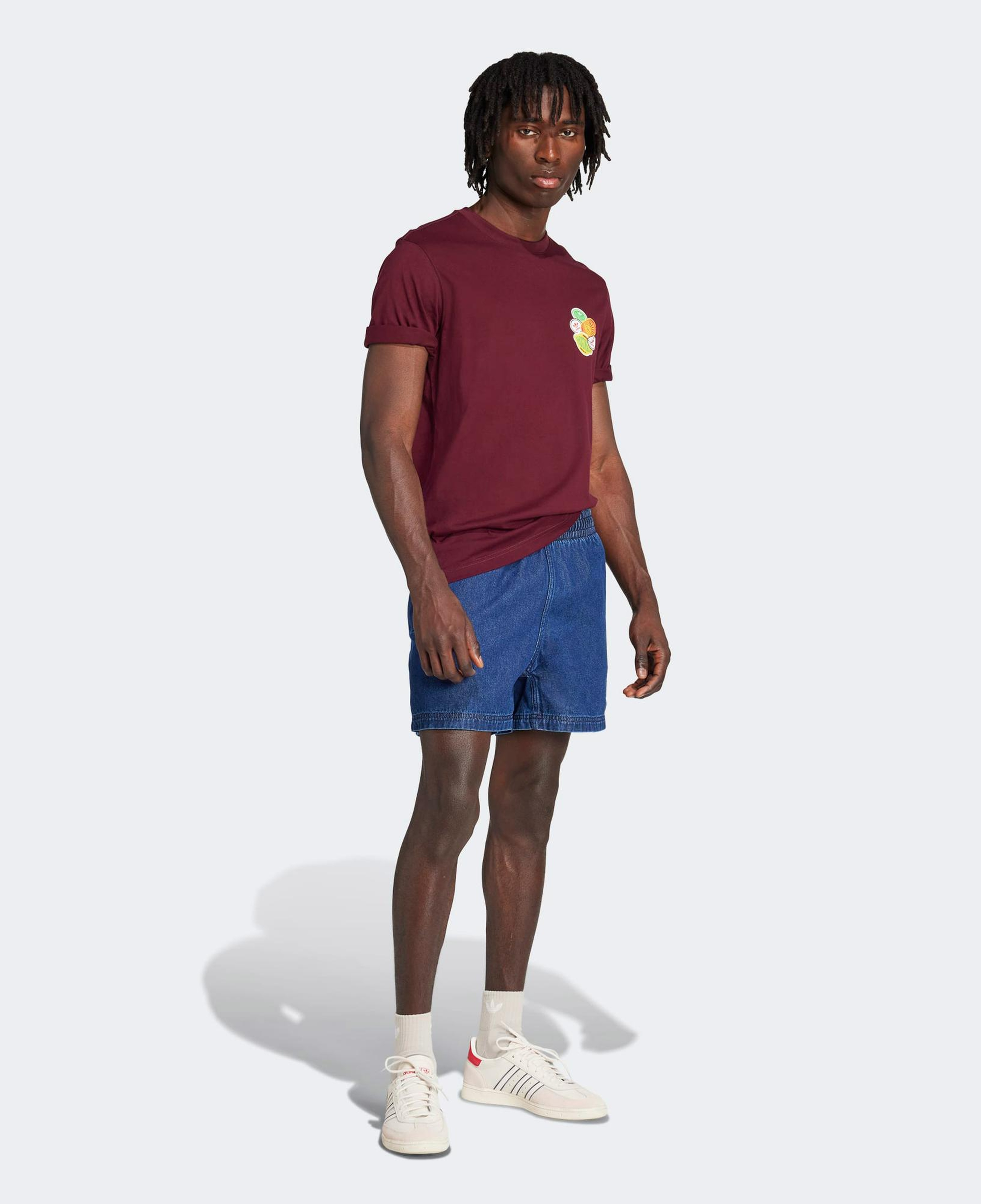 adidas Trefoil Series Loose Fit Erkek Bordo T-Shirt