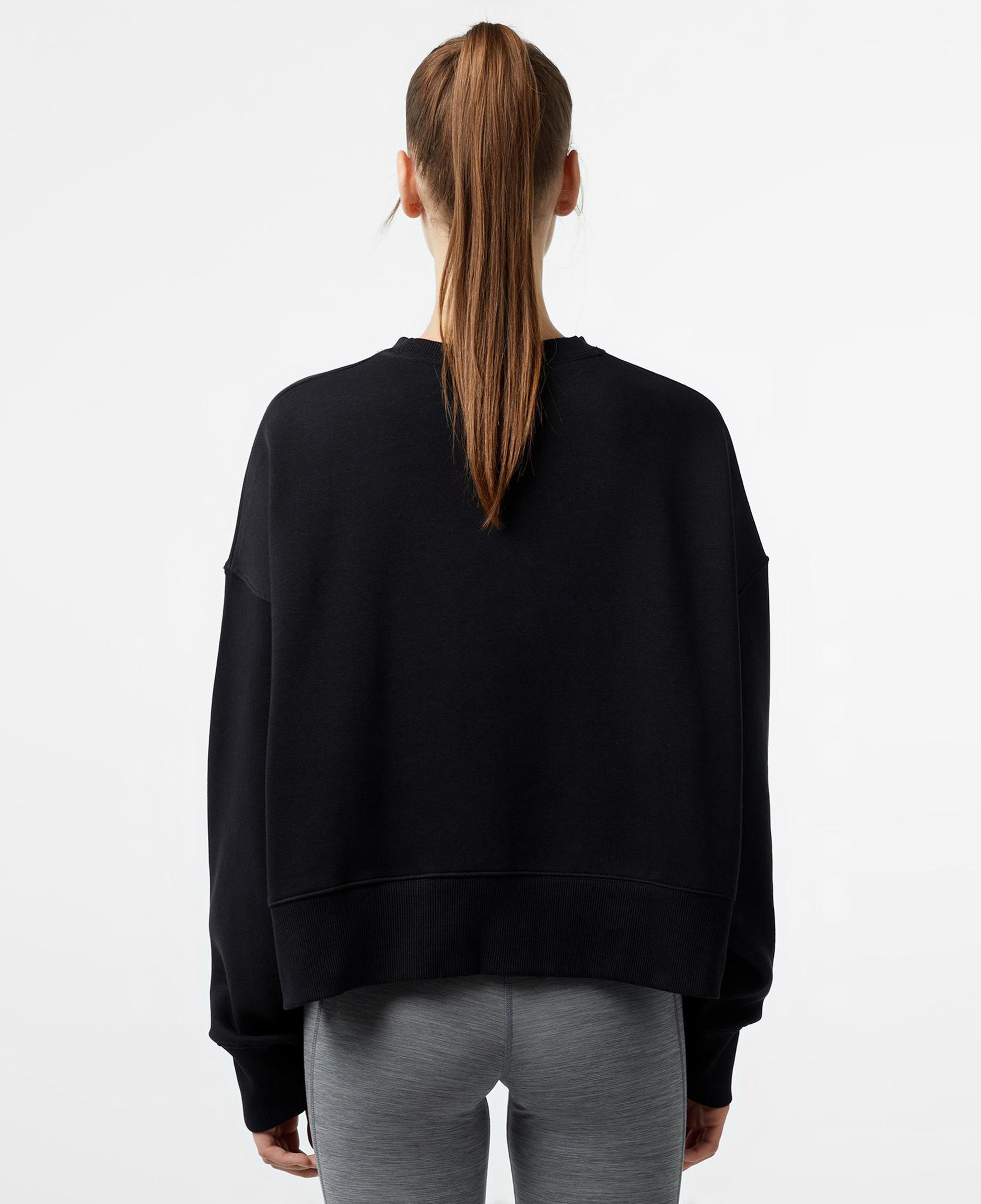 Nike Sportswear Phoenix Fleece Oversize Crew Kadın Siyah Sweatshirt