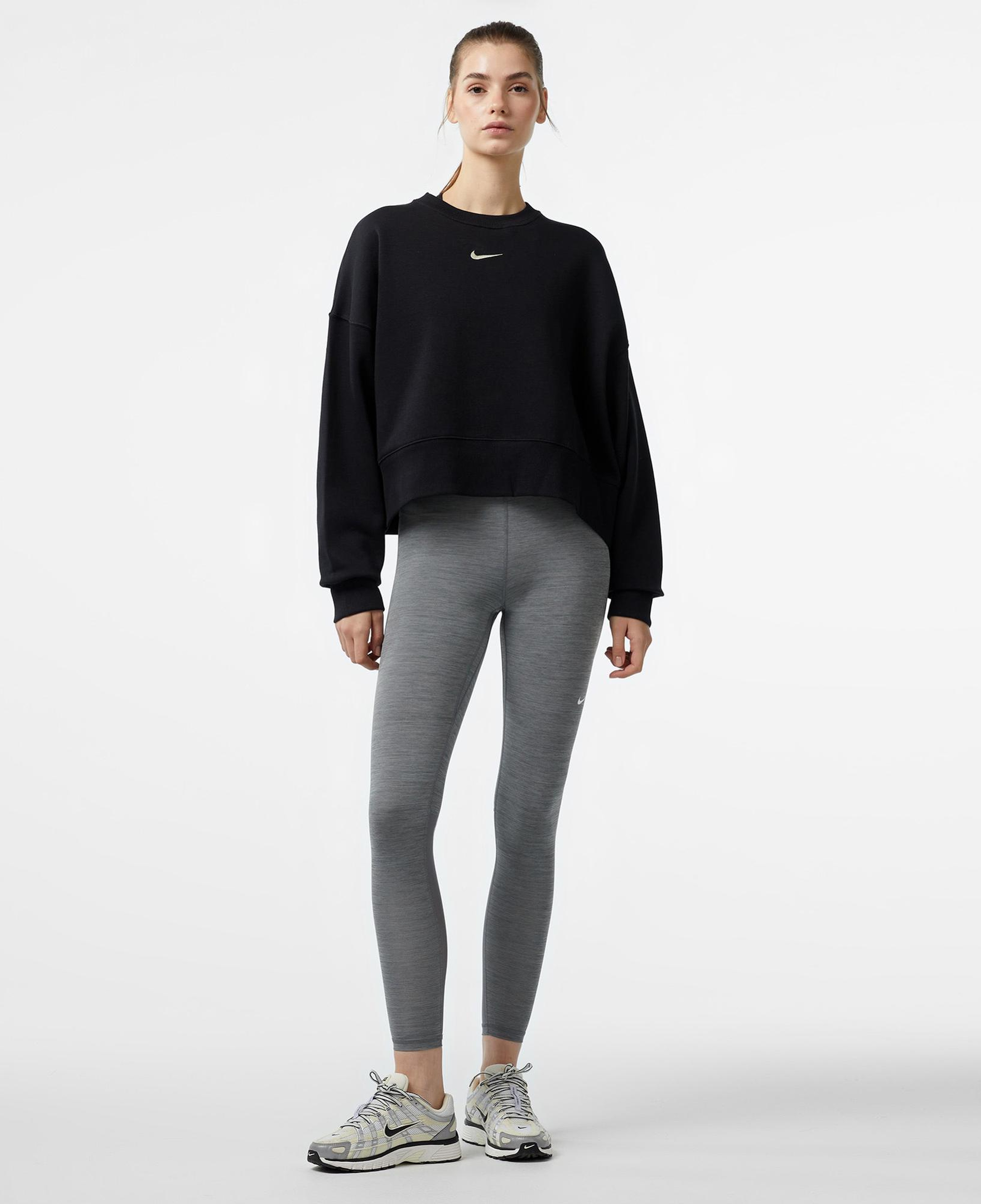 Nike Sportswear Phoenix Fleece Oversize Crew Kadın Siyah Sweatshirt