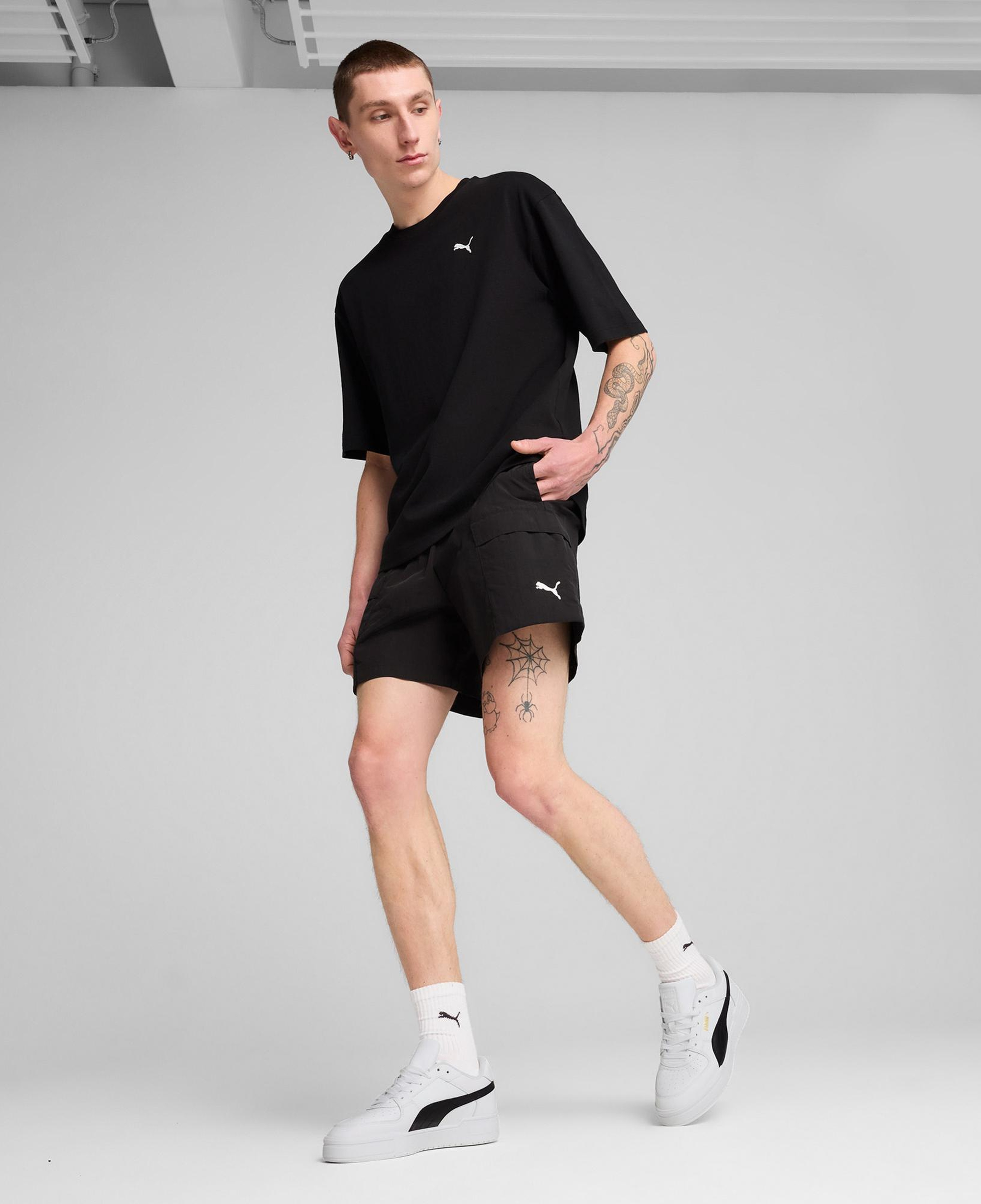 Puma Wardrobe Essentials Relaxed Cargo Unisex Siyah Şort