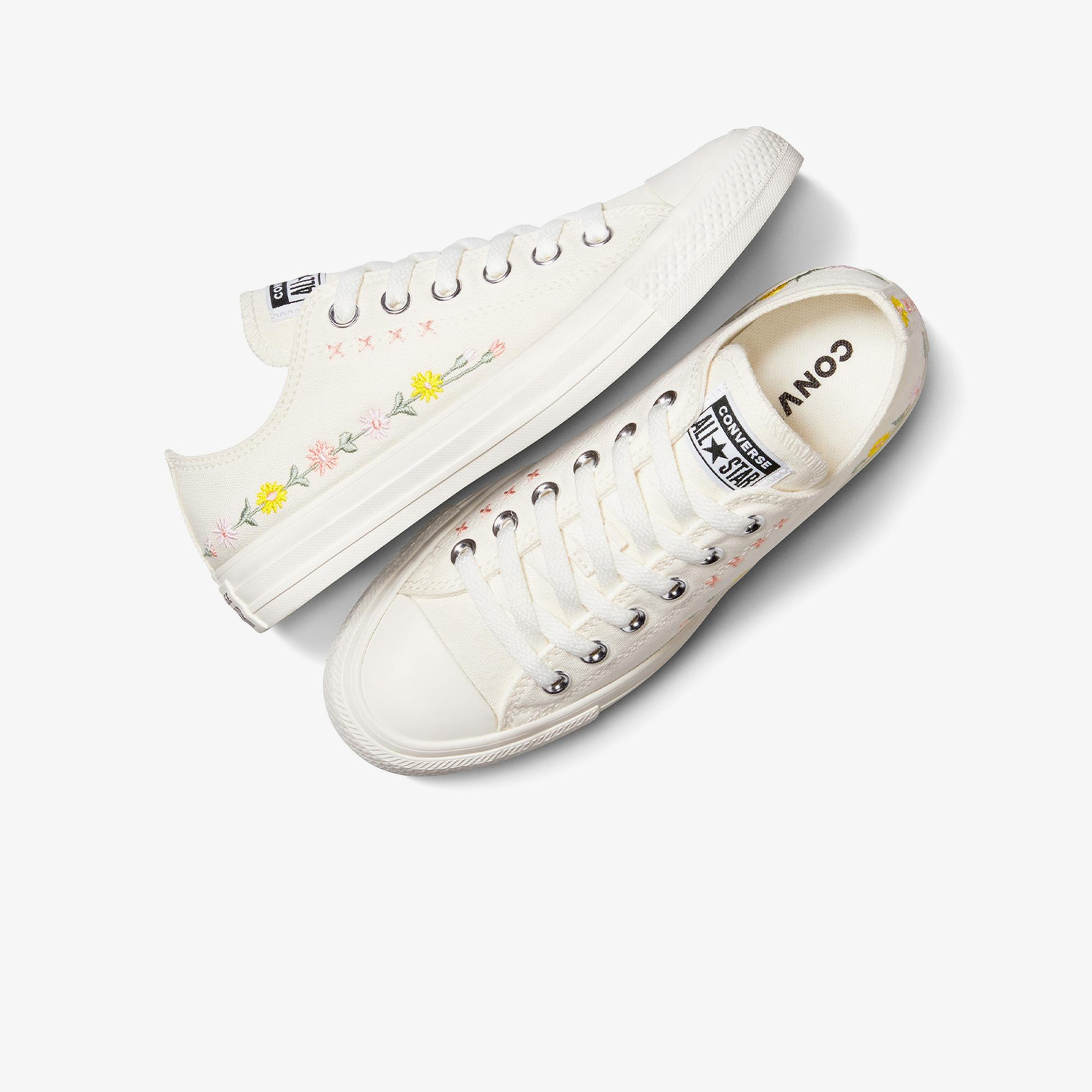 Converse Chuck Taylor Embroidered Flowers Unisex Pembe Sneaker