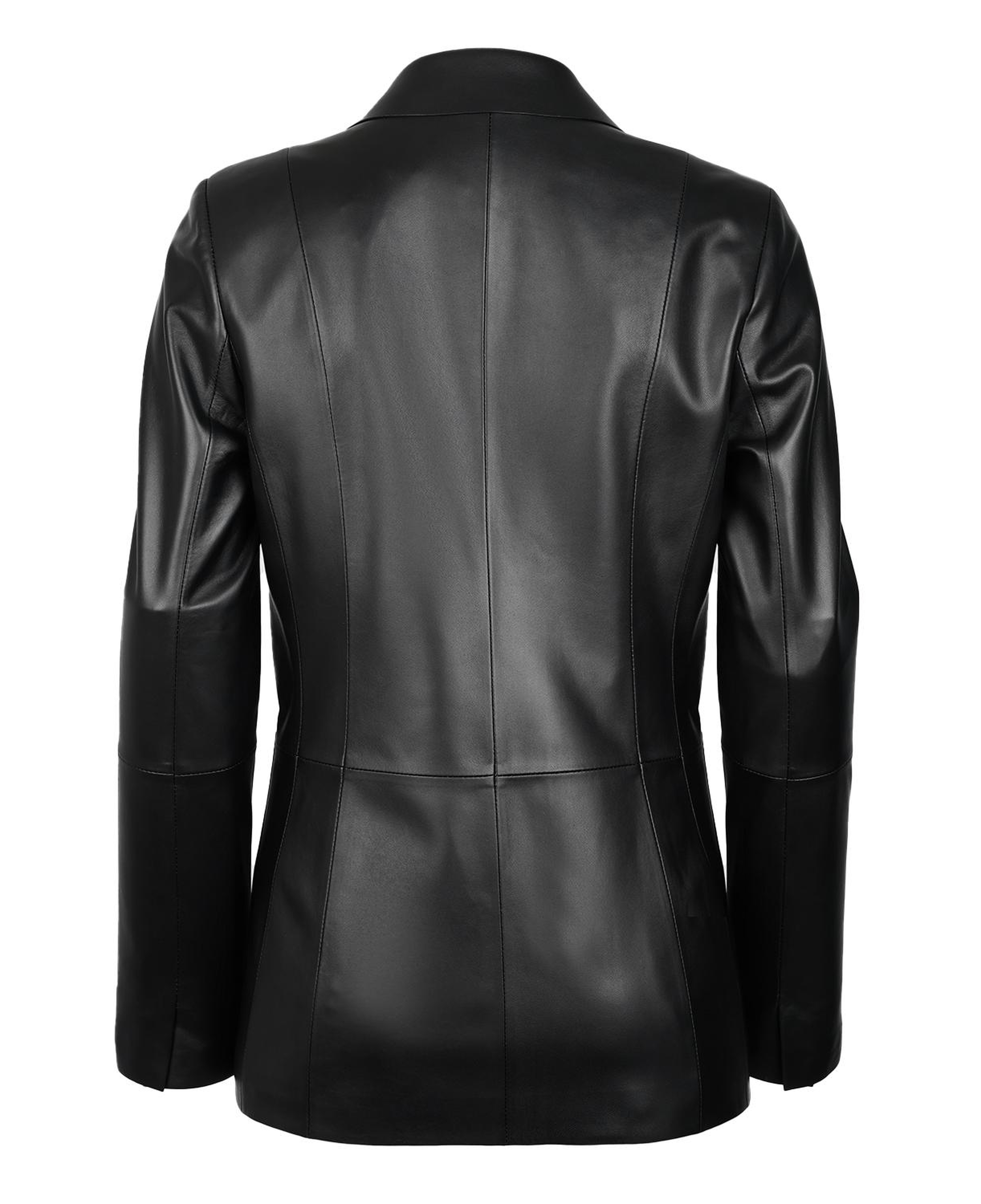 Angelea Siyah Kadın Blazer Deri Ceket