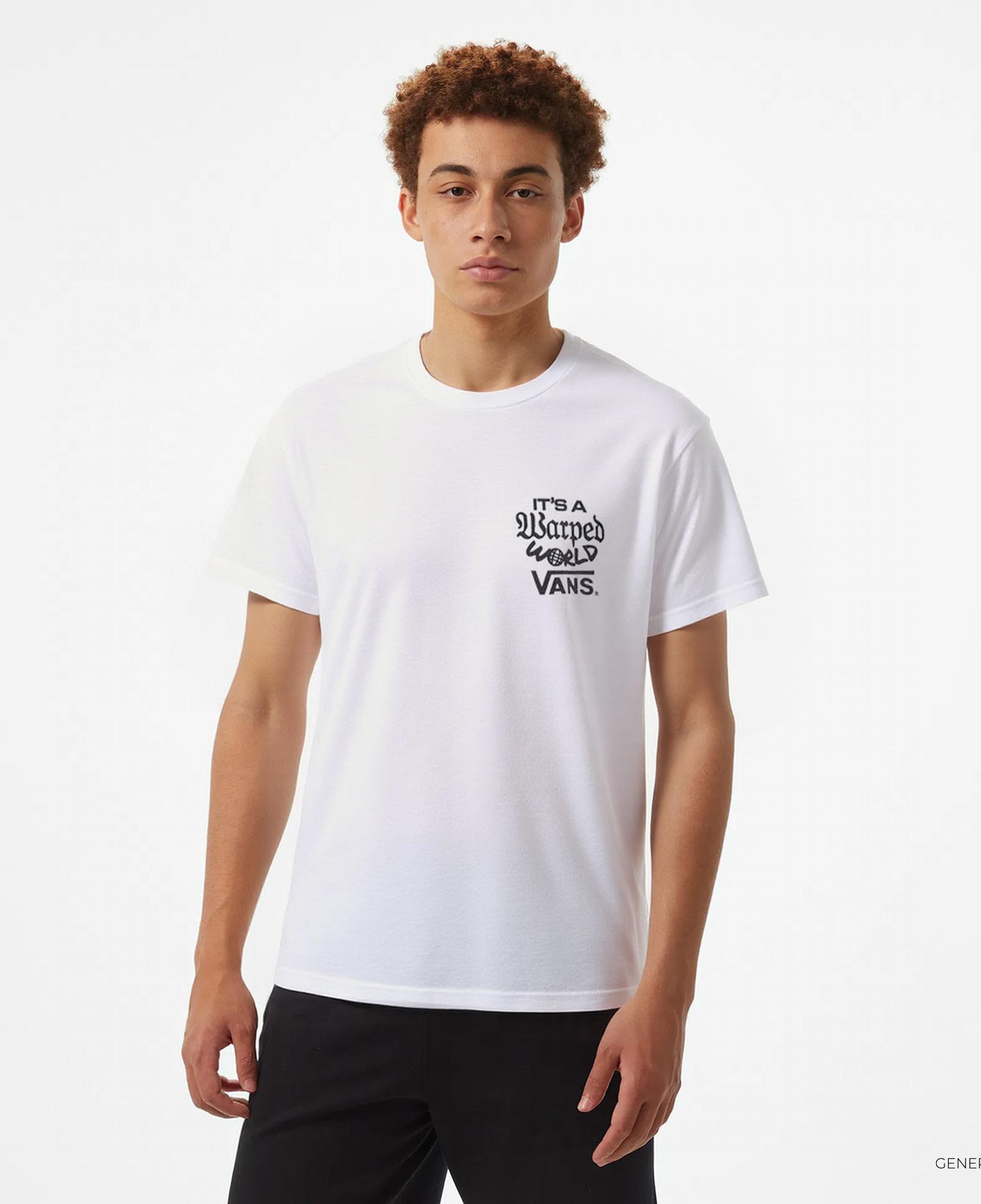 Vans Warped World Ss Erkek Beyaz T-Shirt
