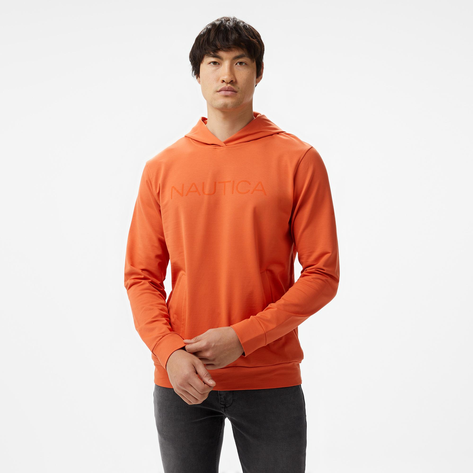 Nautica Erkek Turuncu Standart Fit Sweatshirt
