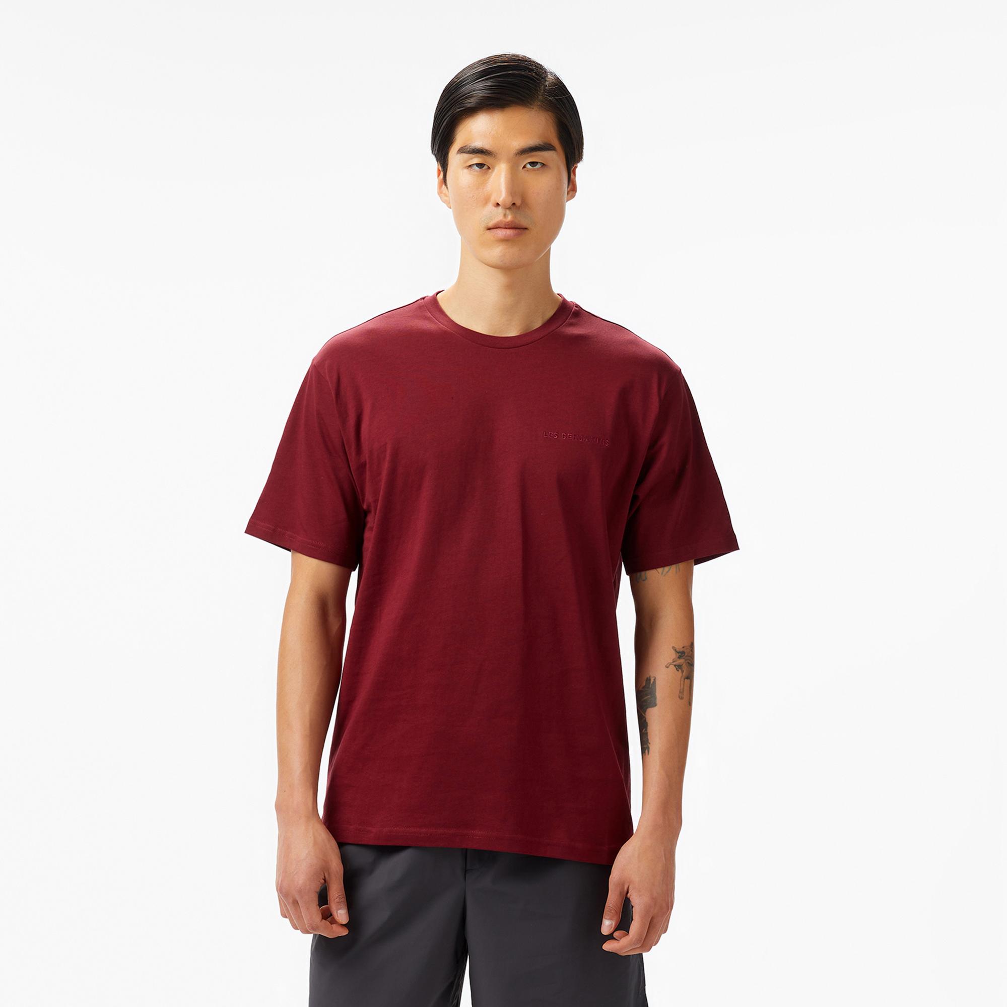 Les Benjamins Erkek Bordo T-Shirt