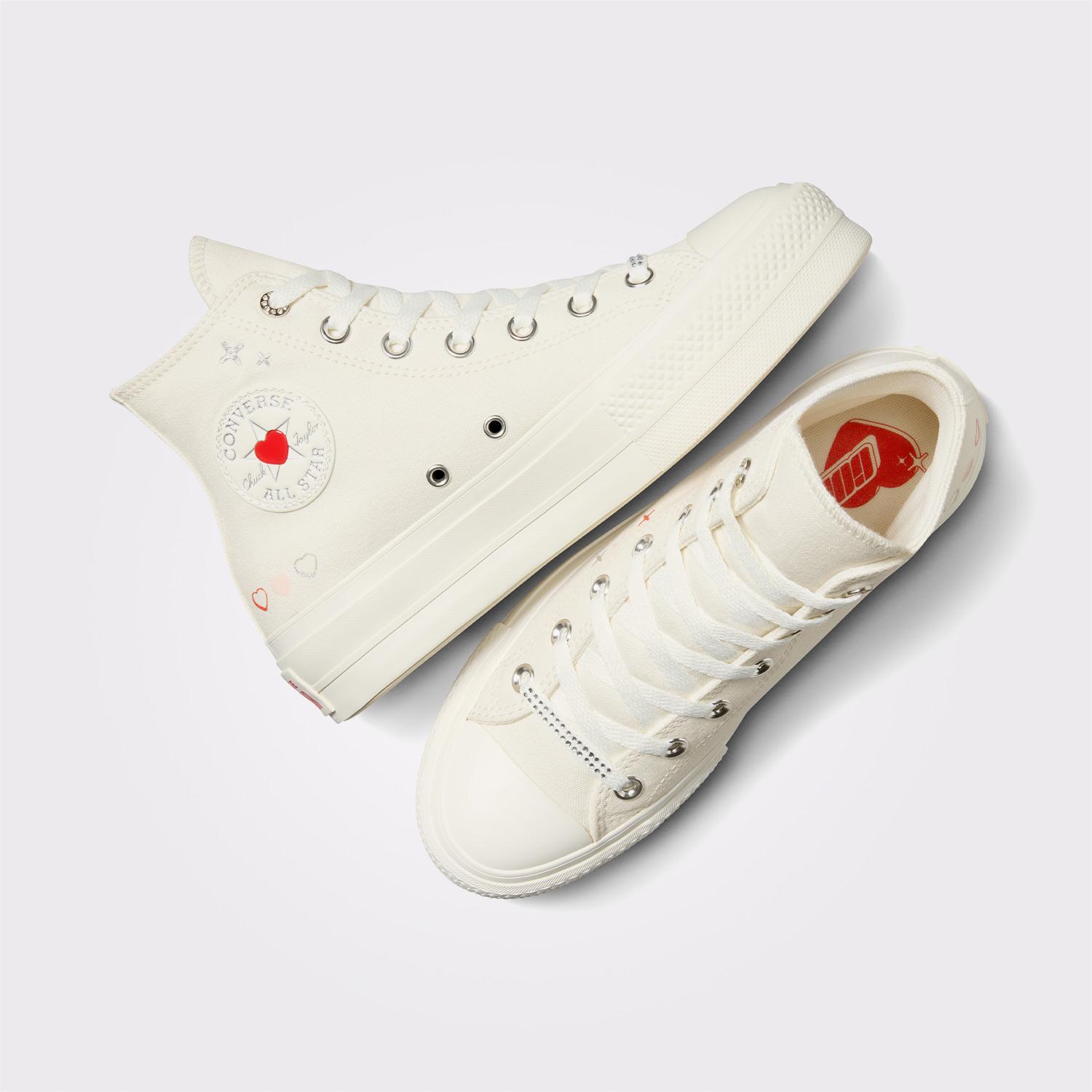 Converse Chuck Taylor All Star Lift Kadın Krem Platform Sneaker