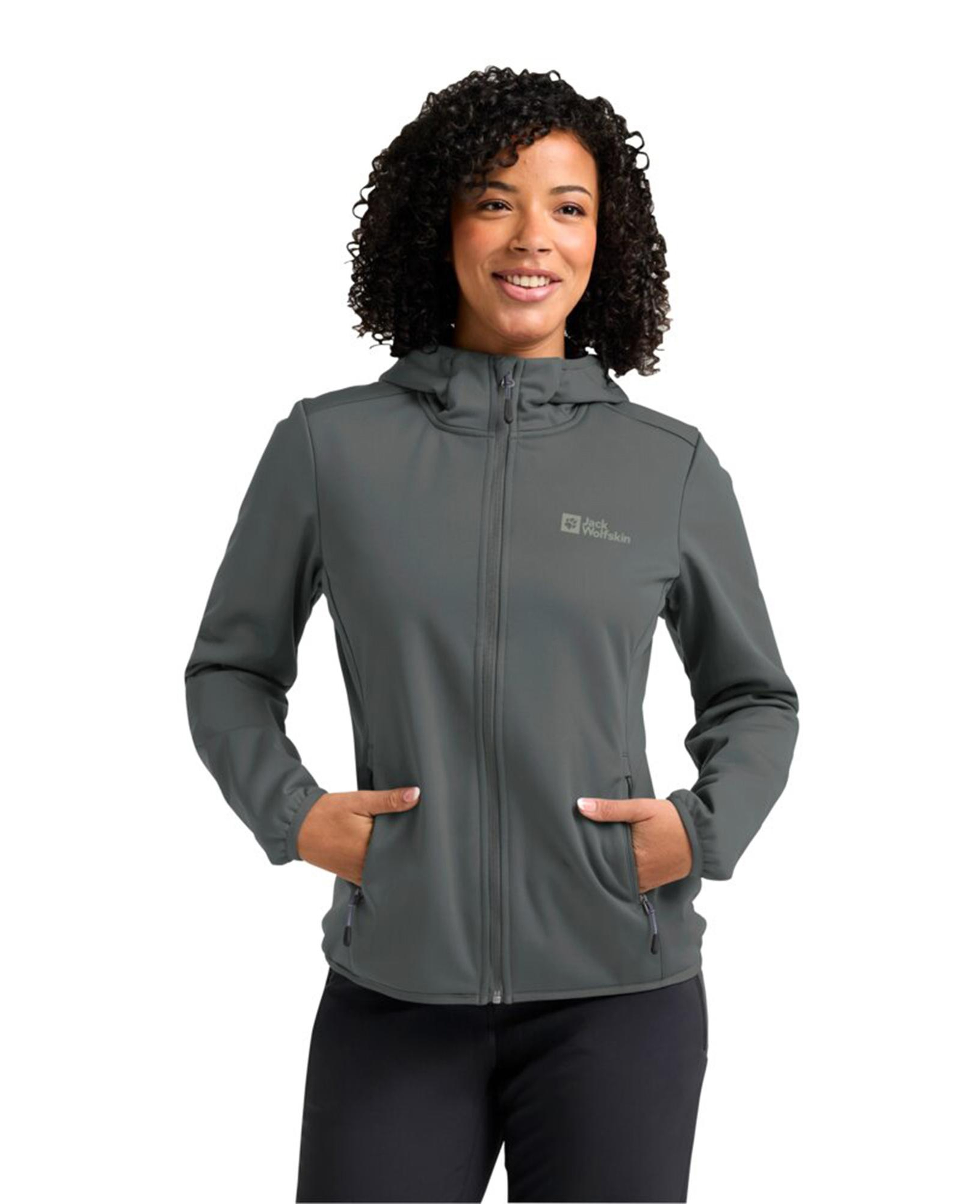 Jack Wolfskin Windhain Hoody Kadın Yeşil Ceket