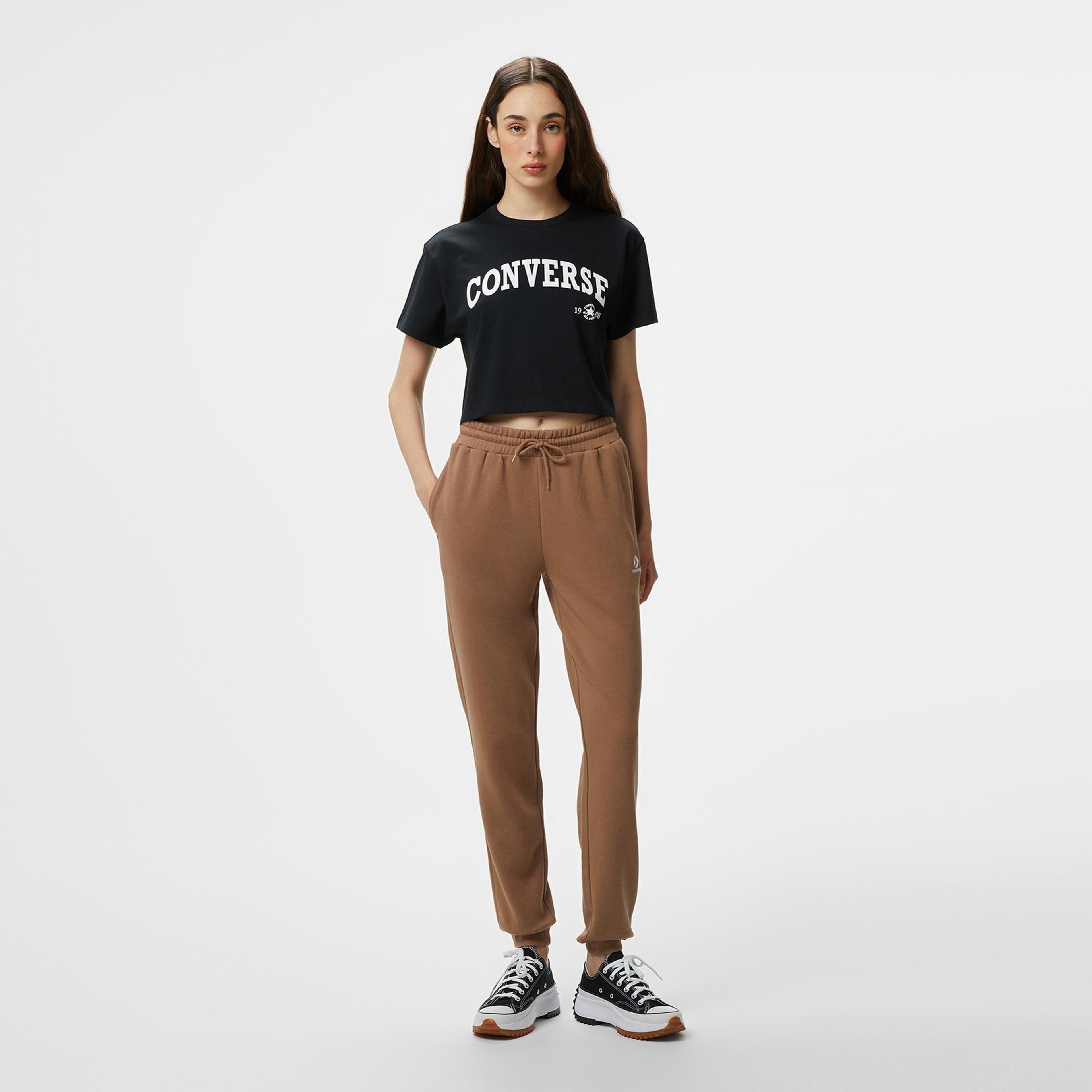 Converse Kadın Siyah T-Shirt