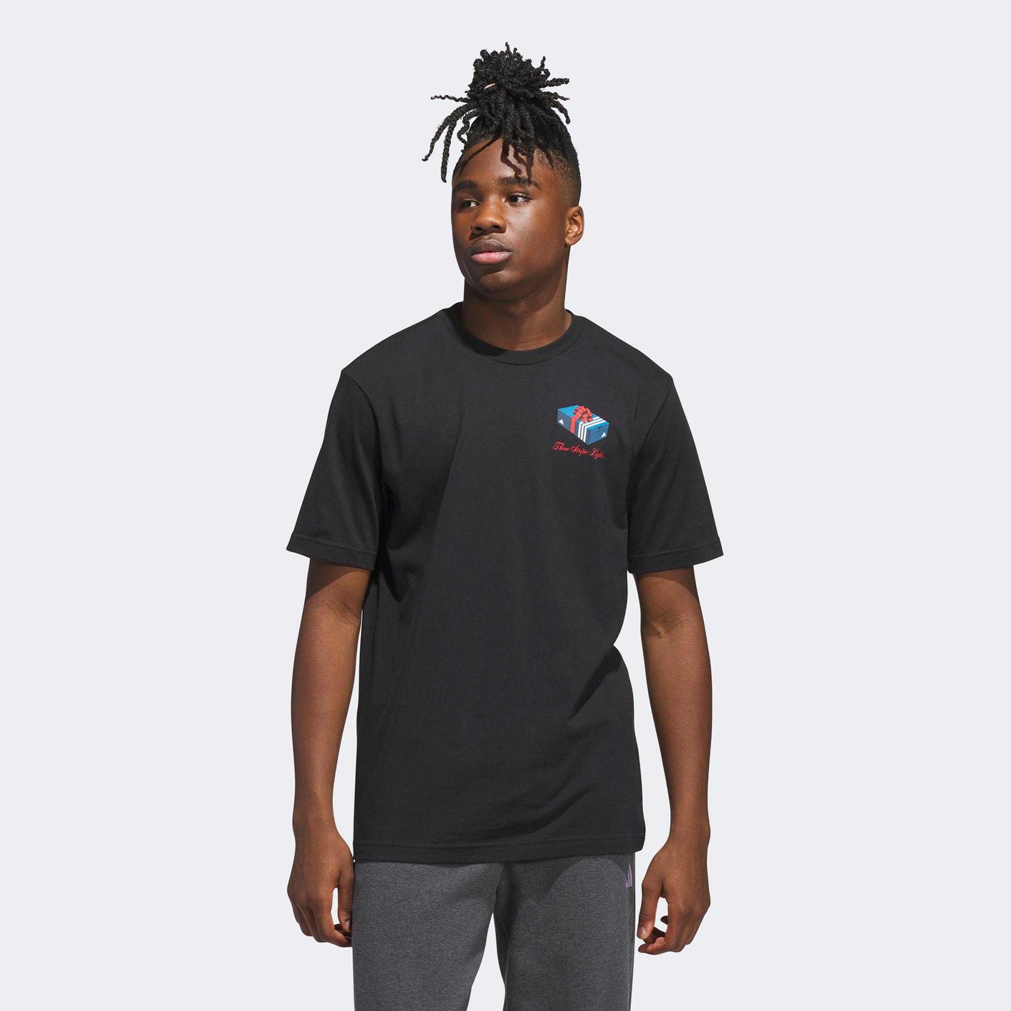 adidas M Hldy Gftbox T Erkek Siyah T-Shirt