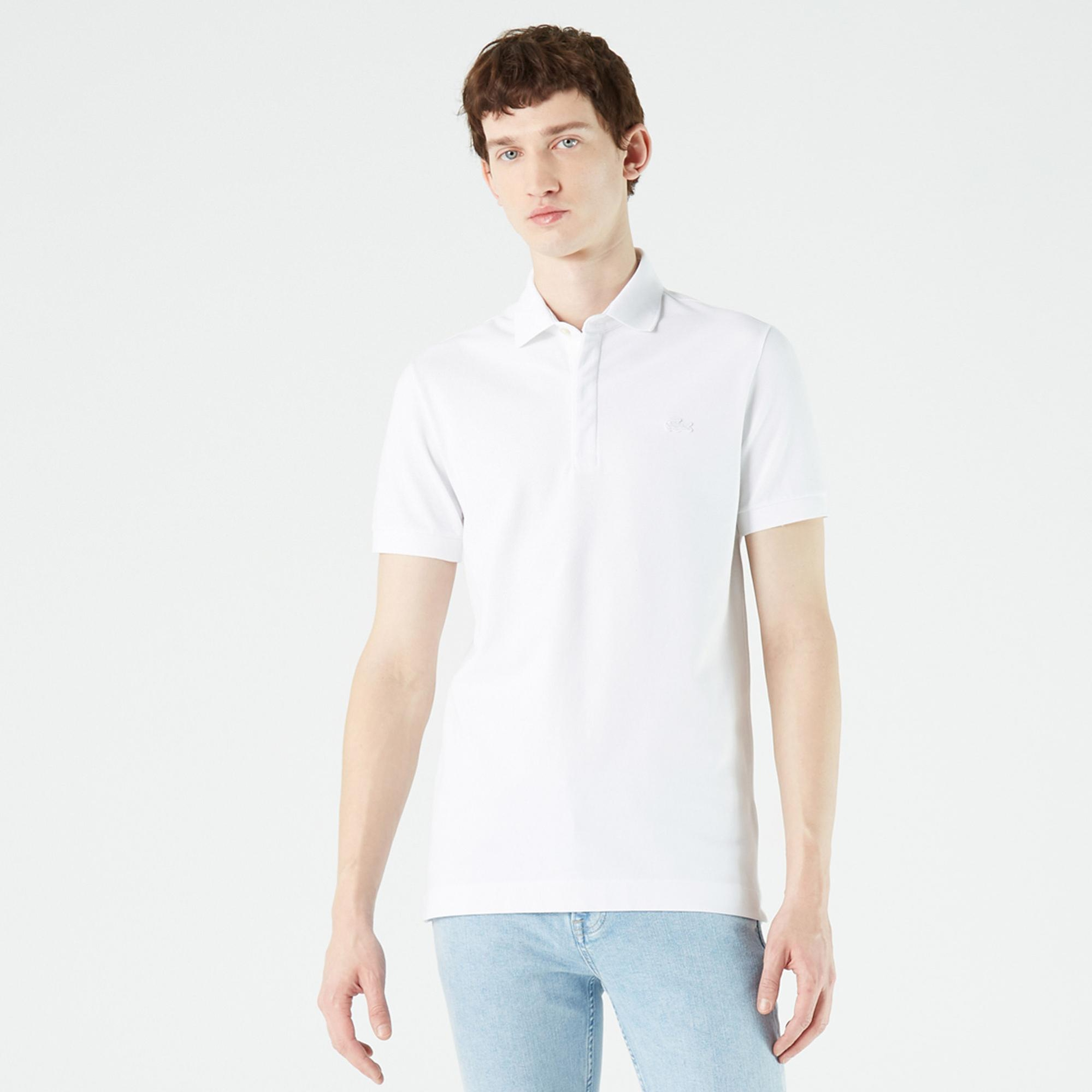 Lacoste Paris Erkek Regular Fit Beyaz Polo