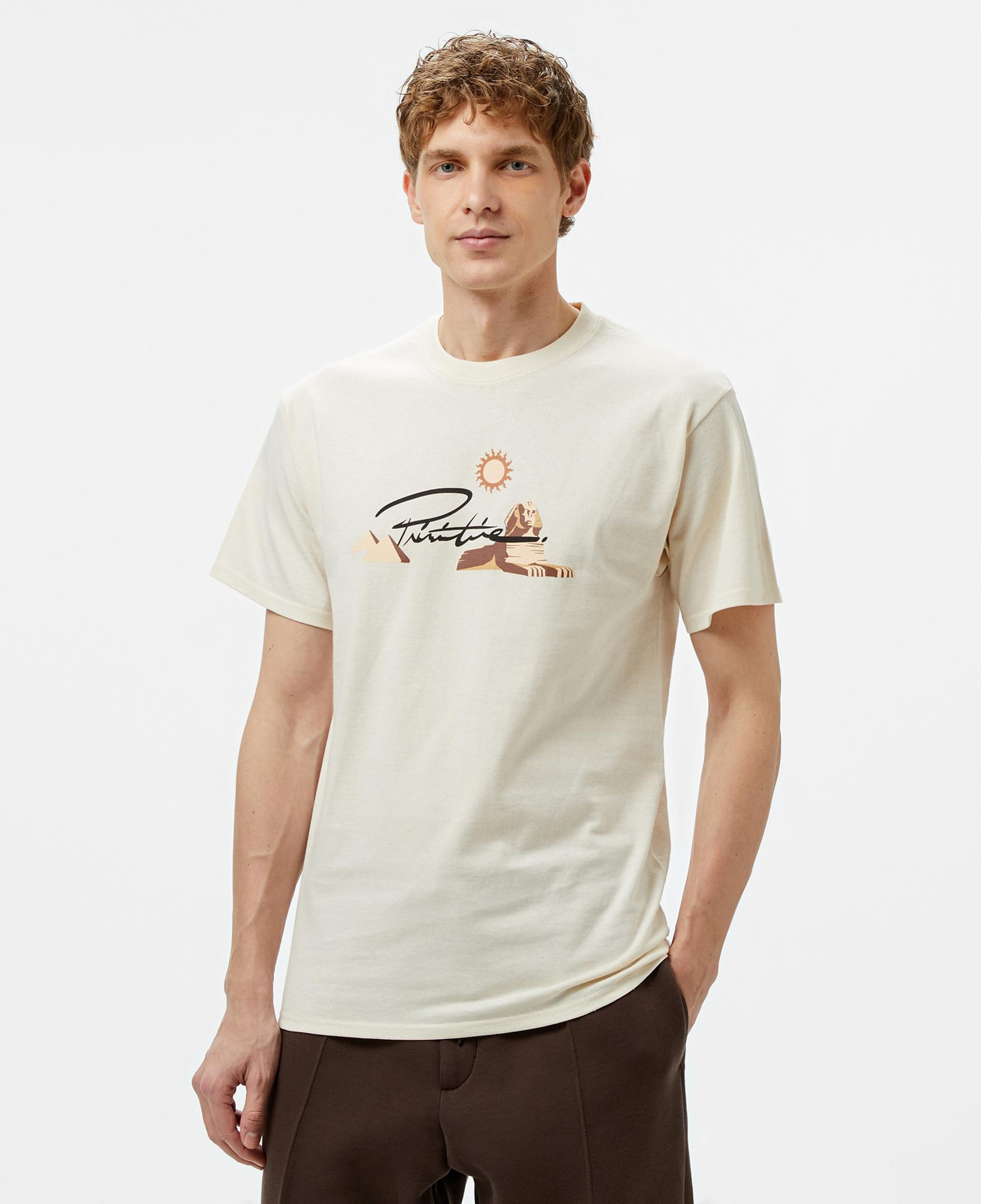 Primitive Passage Erkek Krem T-Shirt
