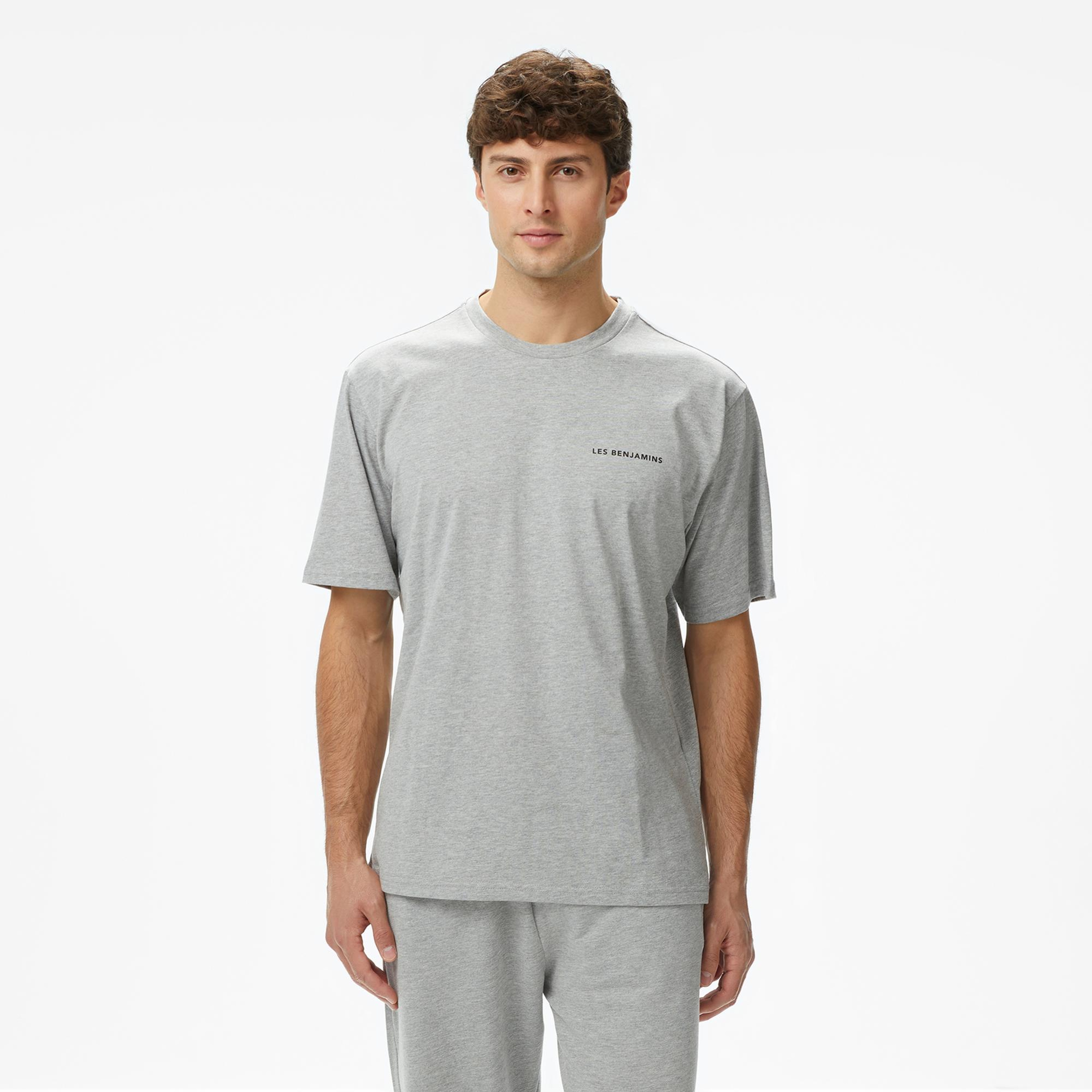 Les Benjamins Erkek Gri T-Shirt