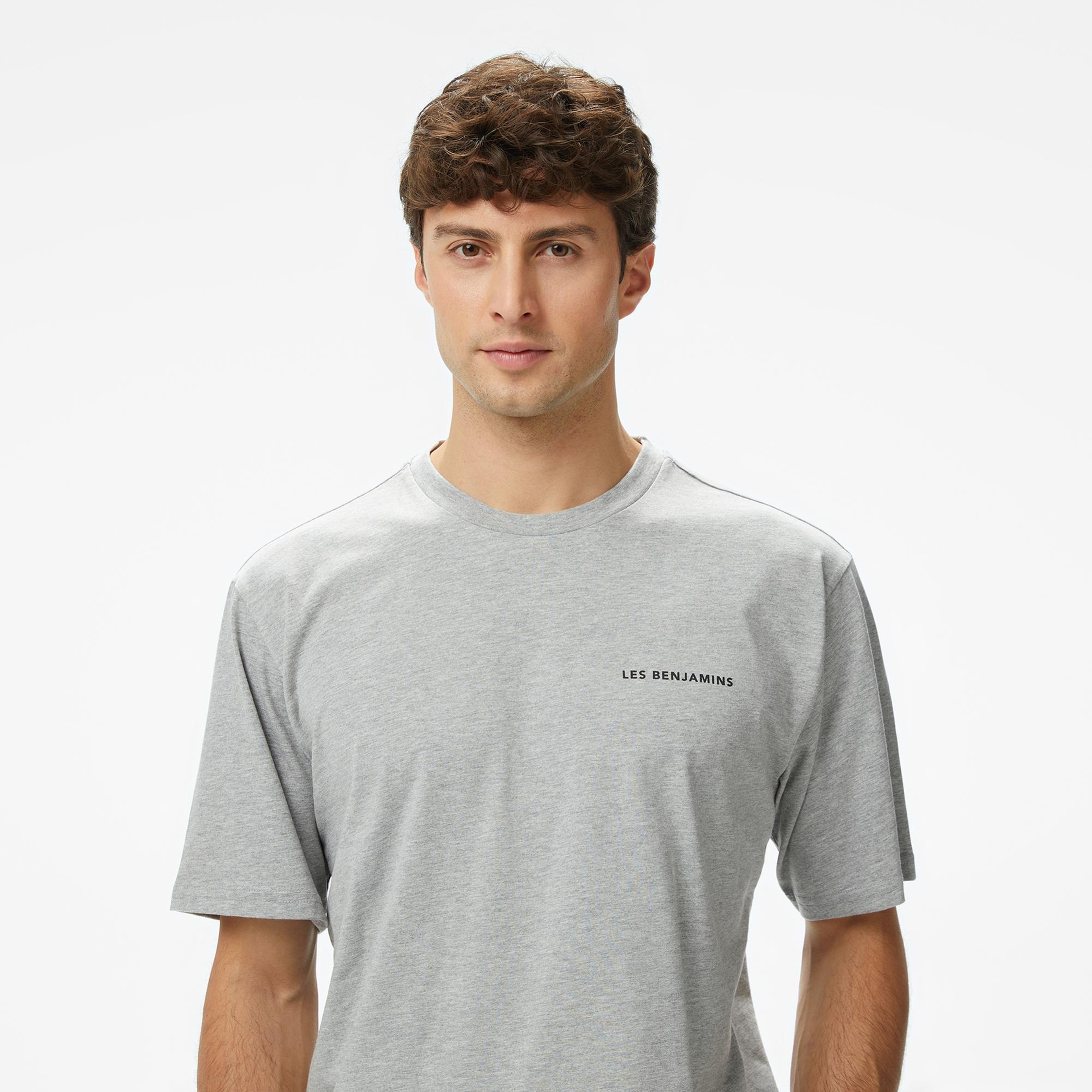 Les Benjamins Erkek Gri T-Shirt