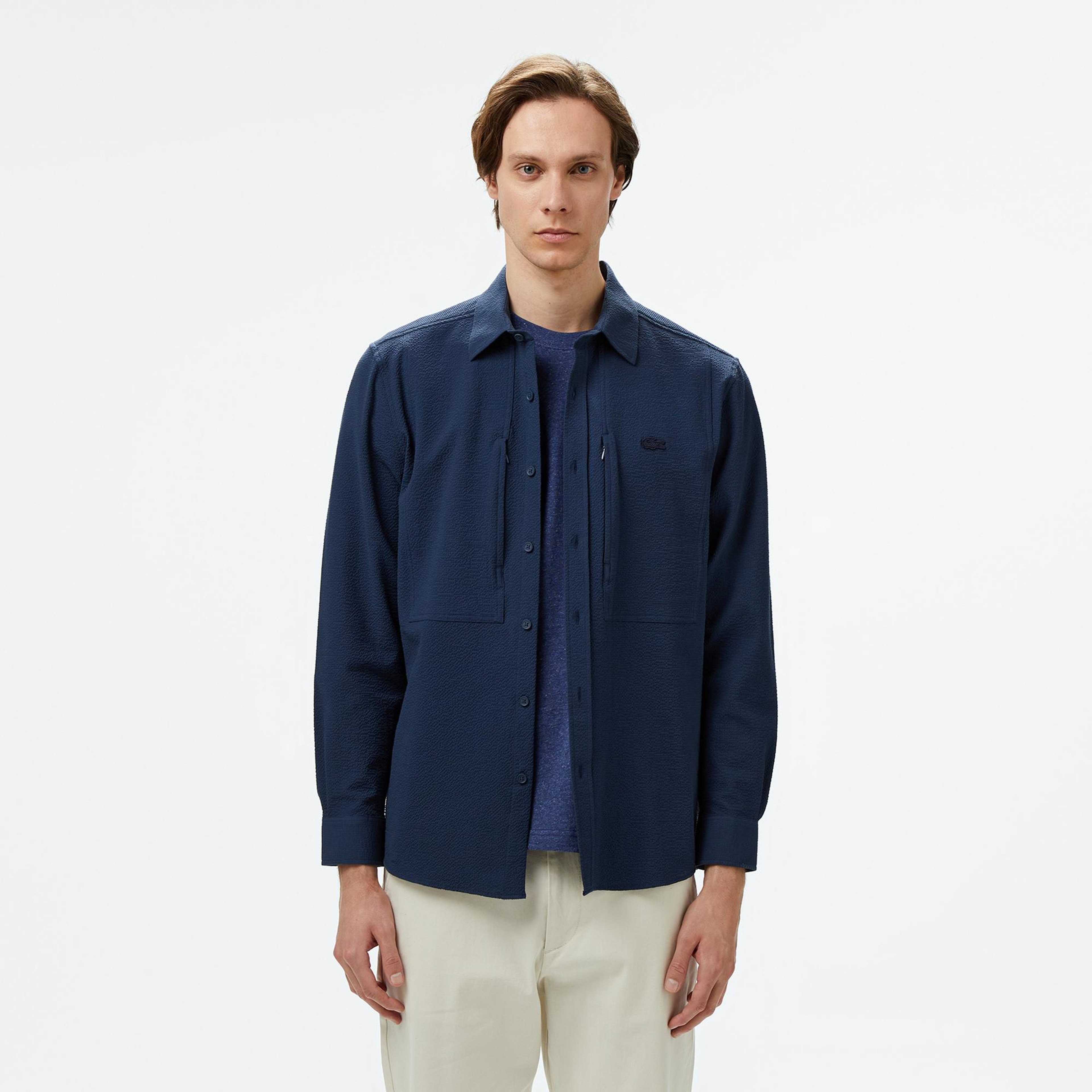 Lacoste Erkek Regular Fit Lacivert Gömlek