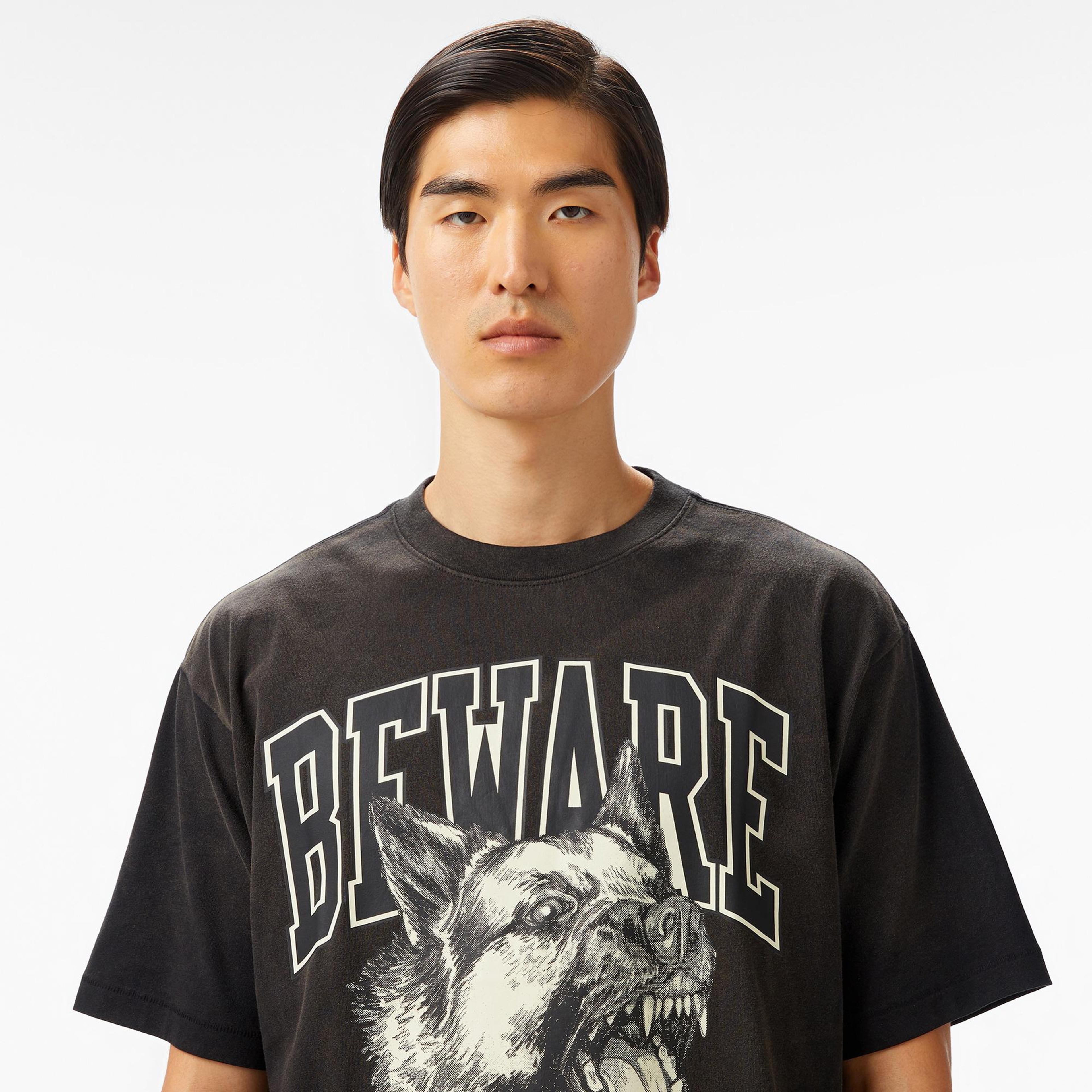 The Market 'Tonal Beware' Erkek Siyah T-Shirt