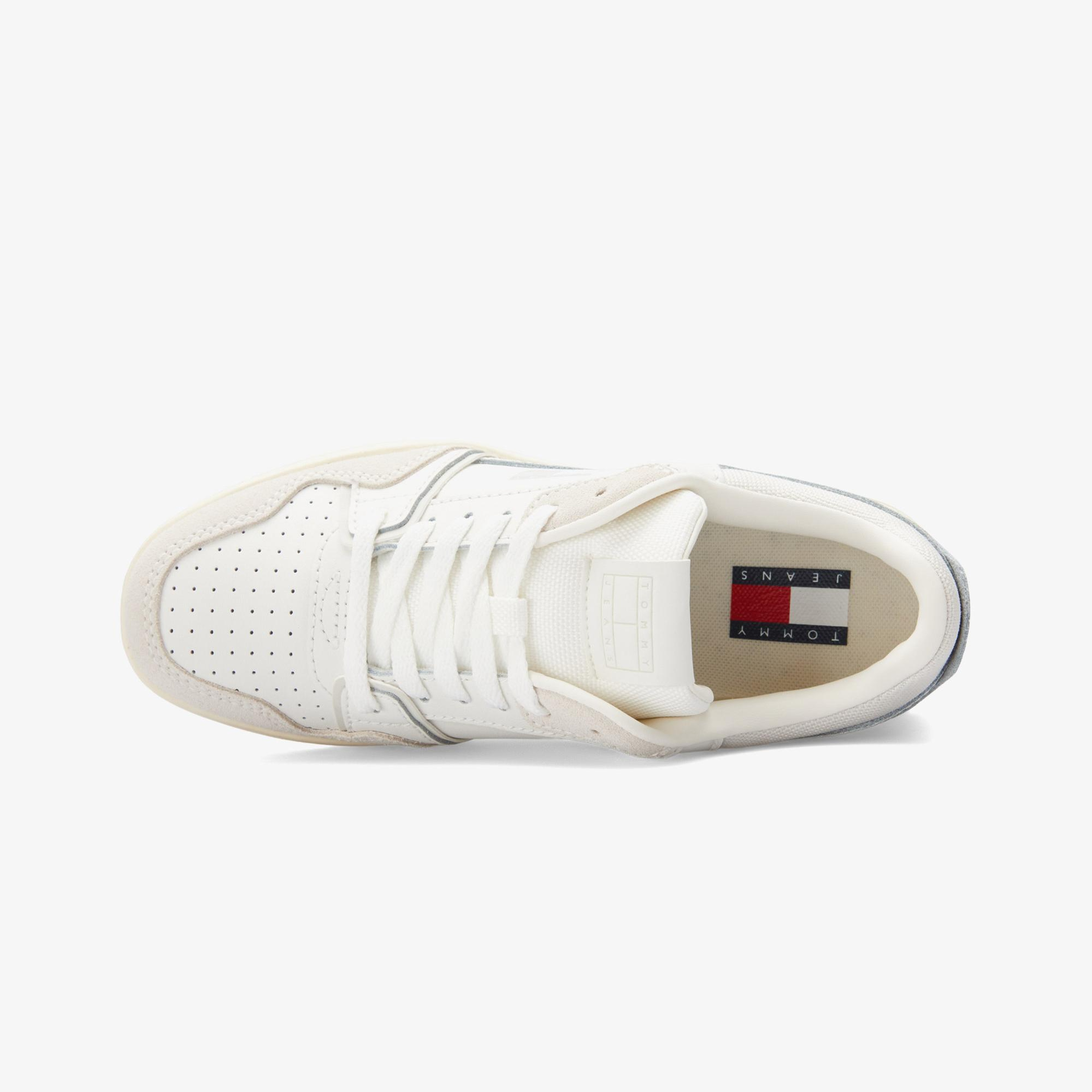 Tommy Jeans Retro Basket Kadın Beyaz Spor Ayakkabı
