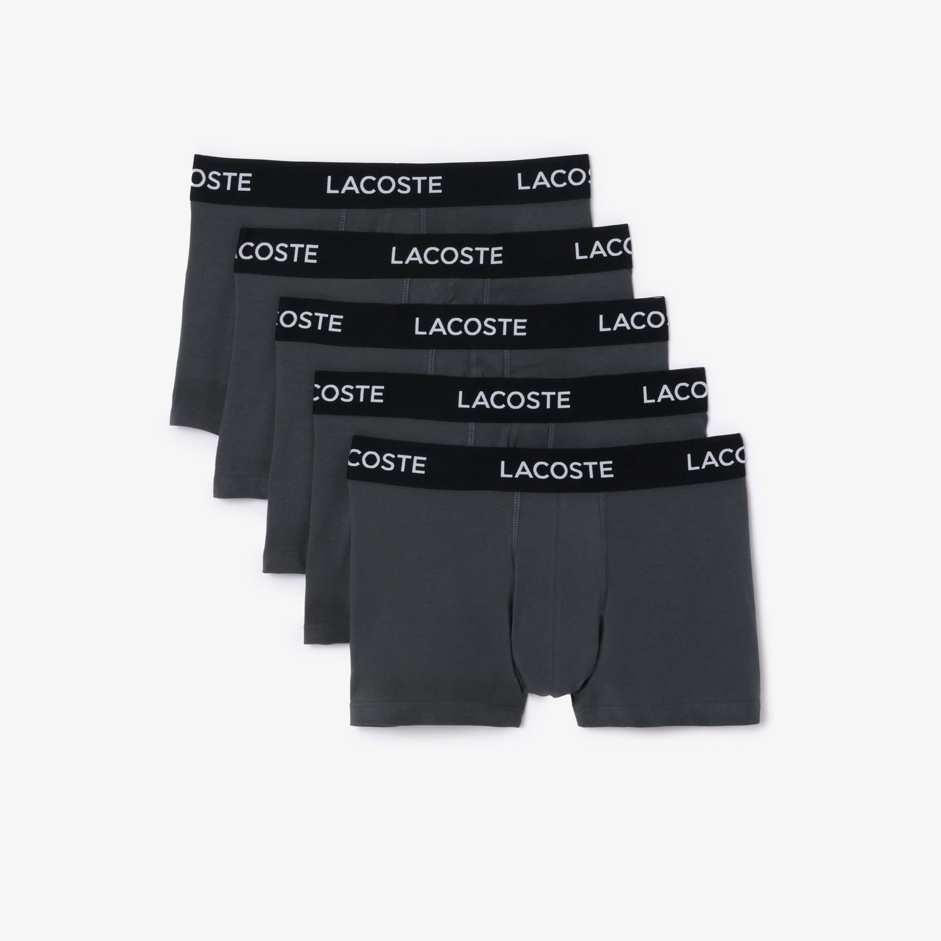 Lacoste Core Erkek 5'li Koyu Gri Boxer