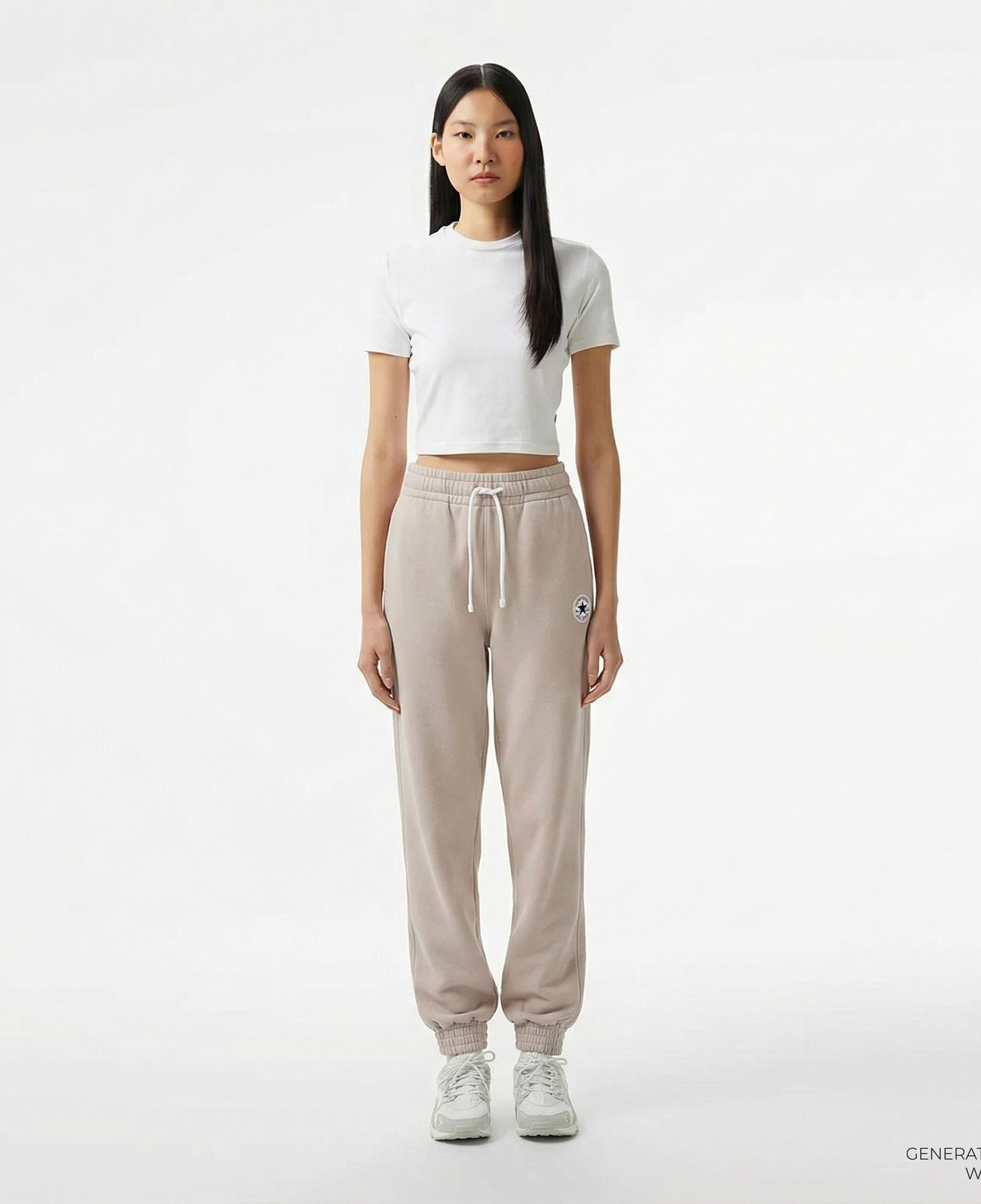 Converse Chuck Taylor Loose Fit Kadın Bej Eşofman Altı