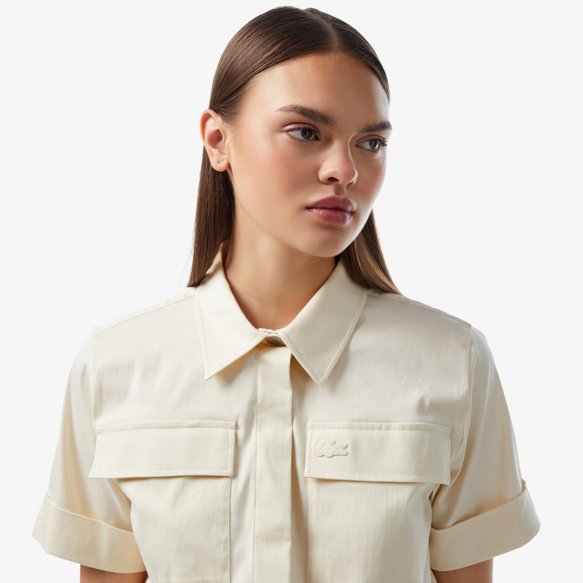 Lacoste Classic Kadın Beyaz Gömlek