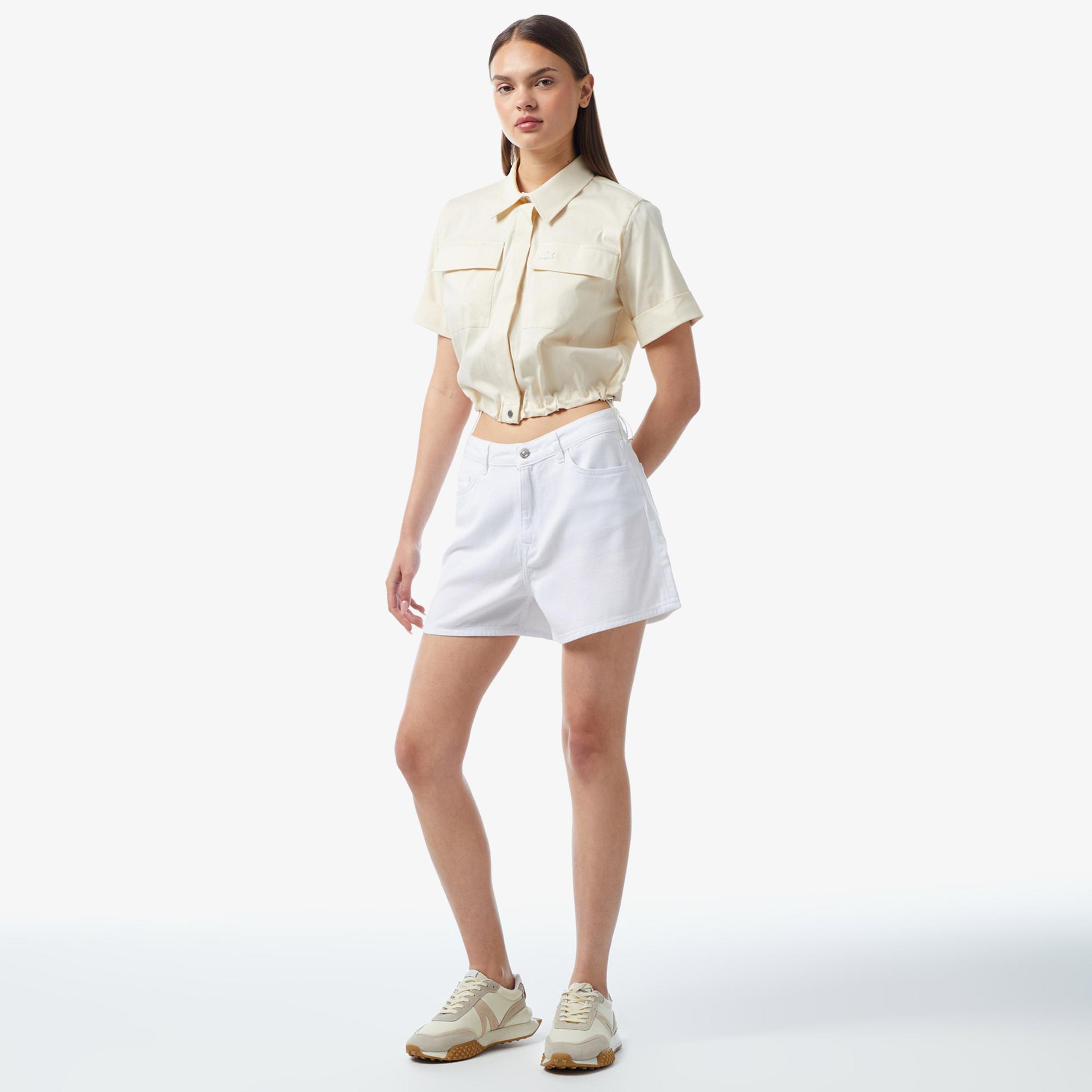 Lacoste Classic Kadın Beyaz Gömlek