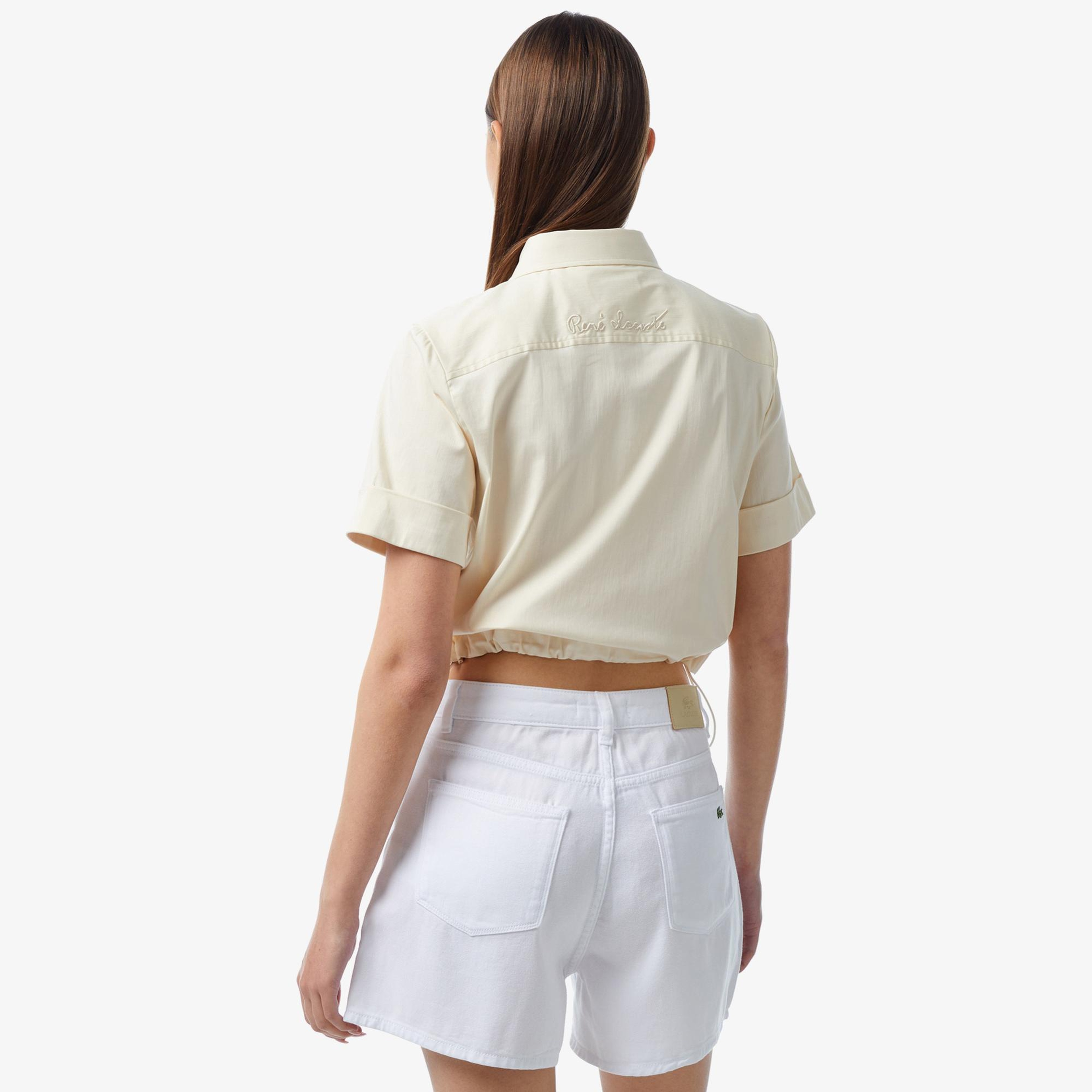 Lacoste Classic Kadın Beyaz Gömlek