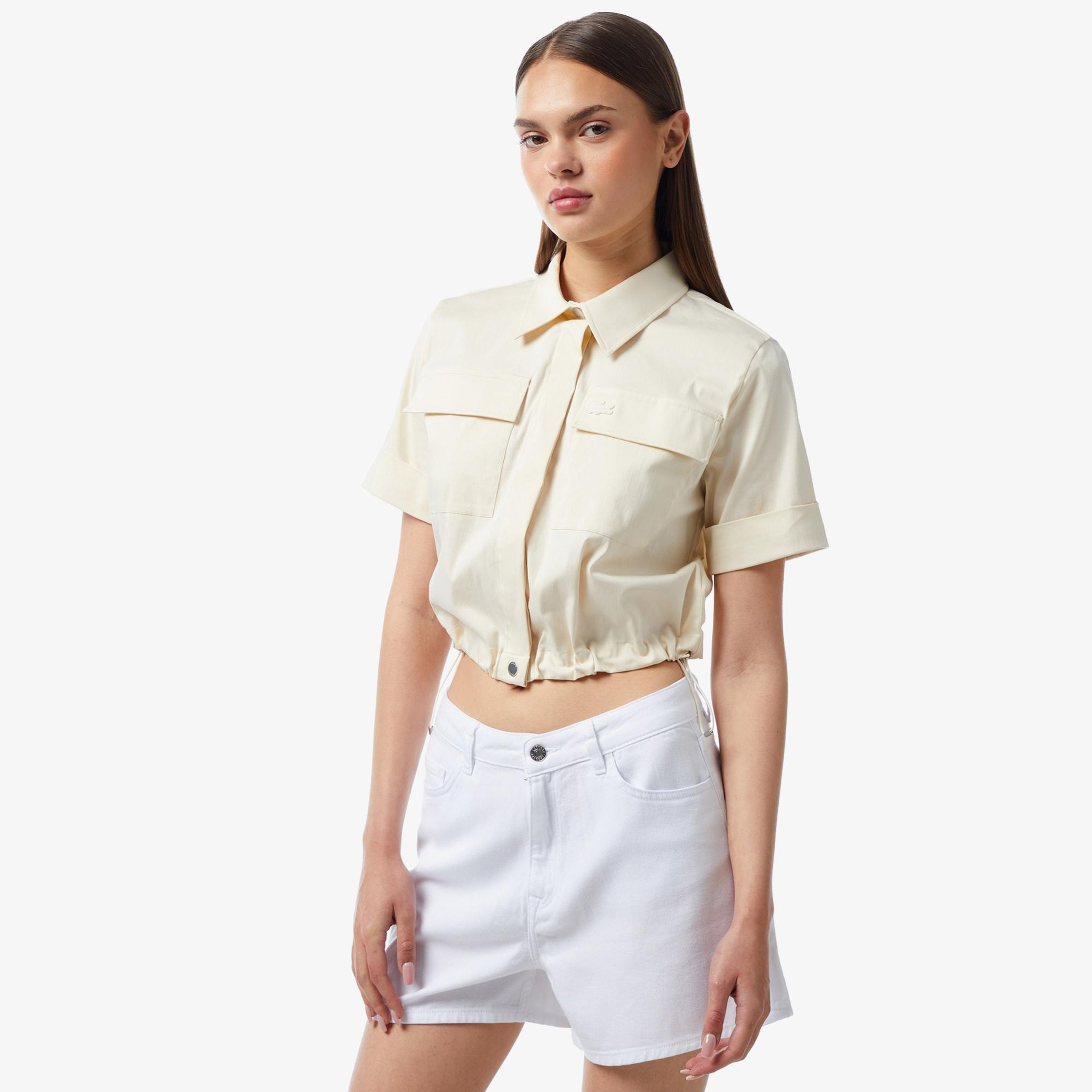 Lacoste Classic Kadın Beyaz Gömlek