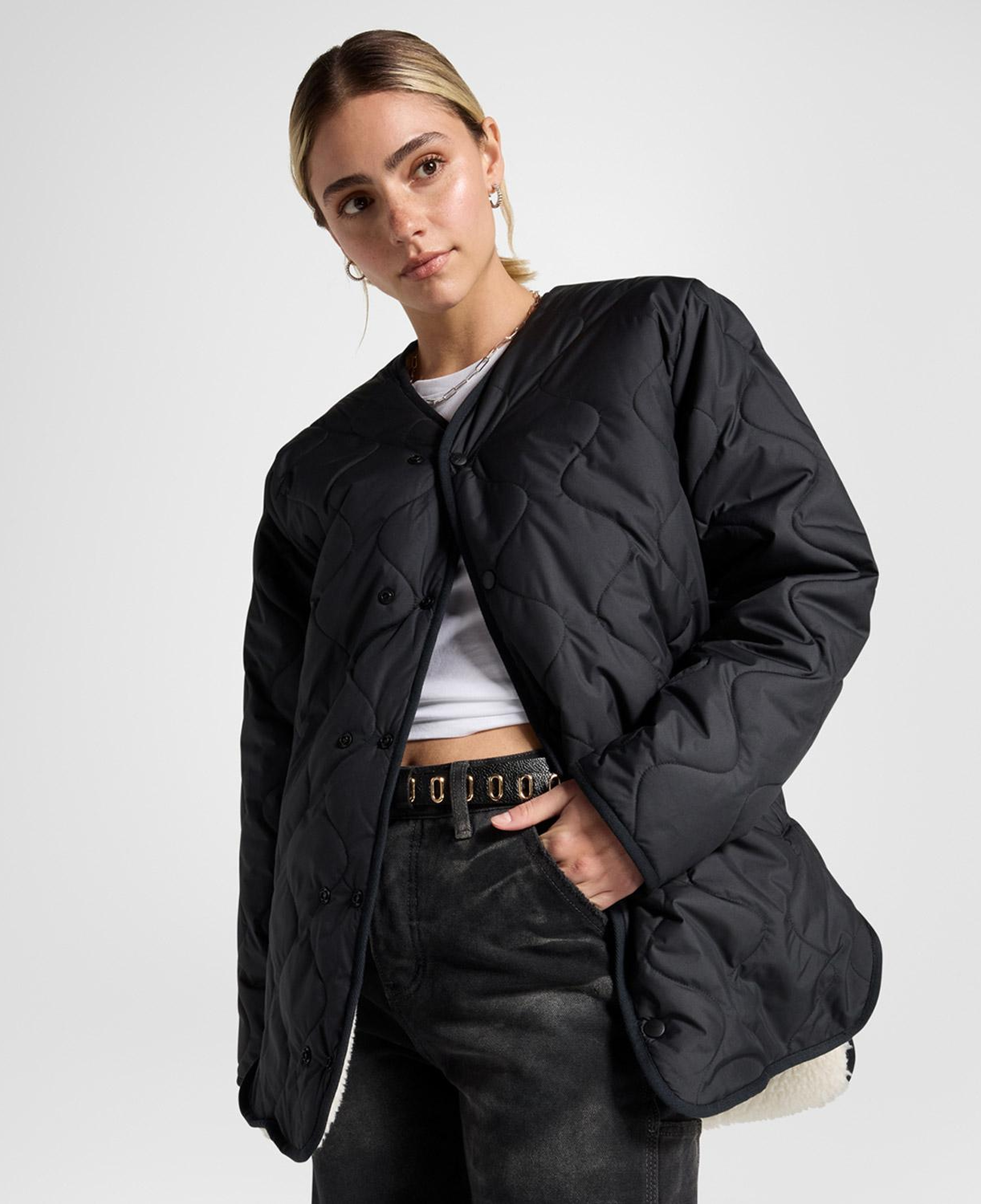 Converse Malden Liner Kadın Siyah Ceket