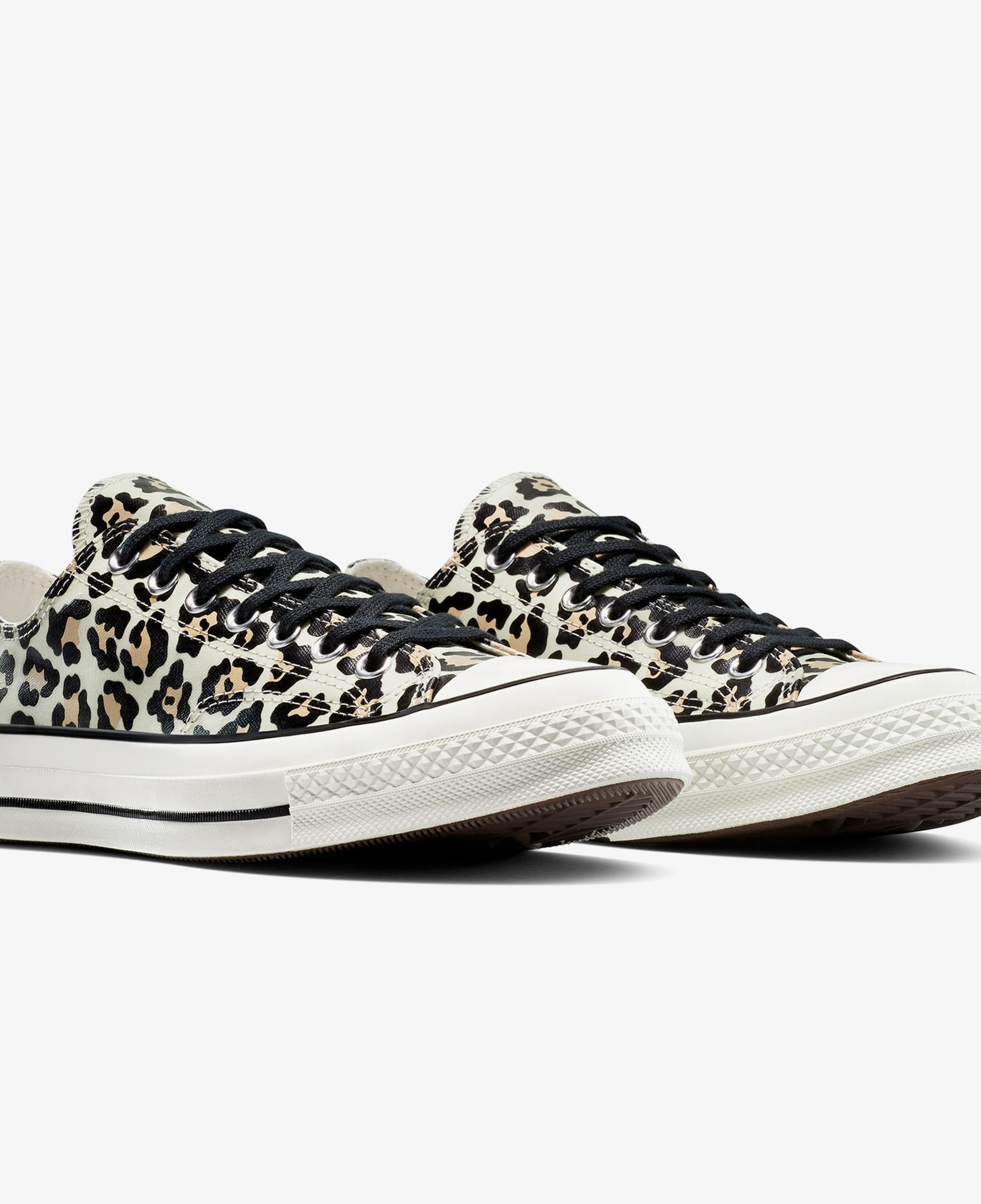Converse Chuck 70 Glow In The Dark Leopard Print Kadın Krem Sneaker