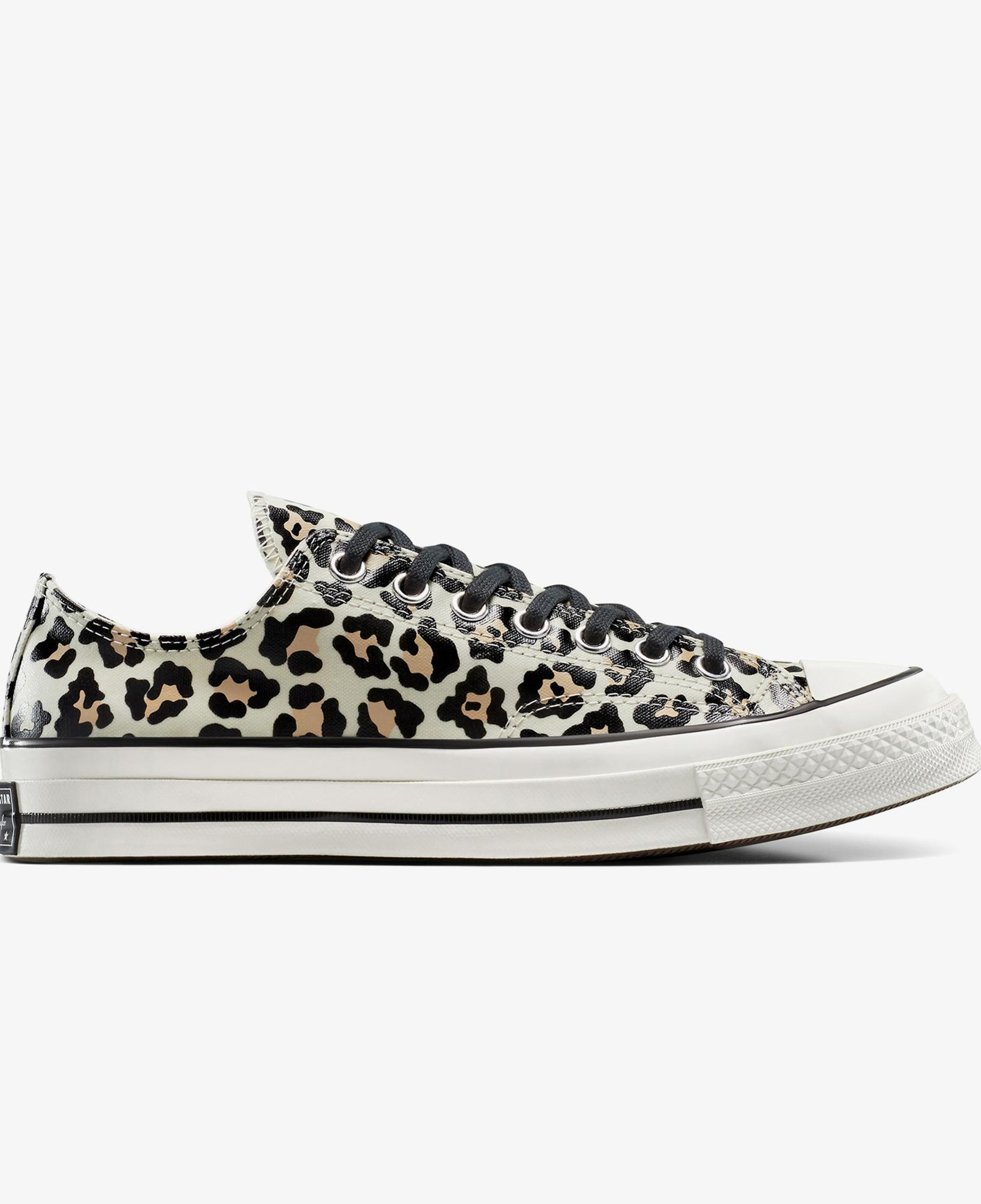 Converse Chuck 70 Glow In The Dark Leopard Print Kadın Krem Sneaker