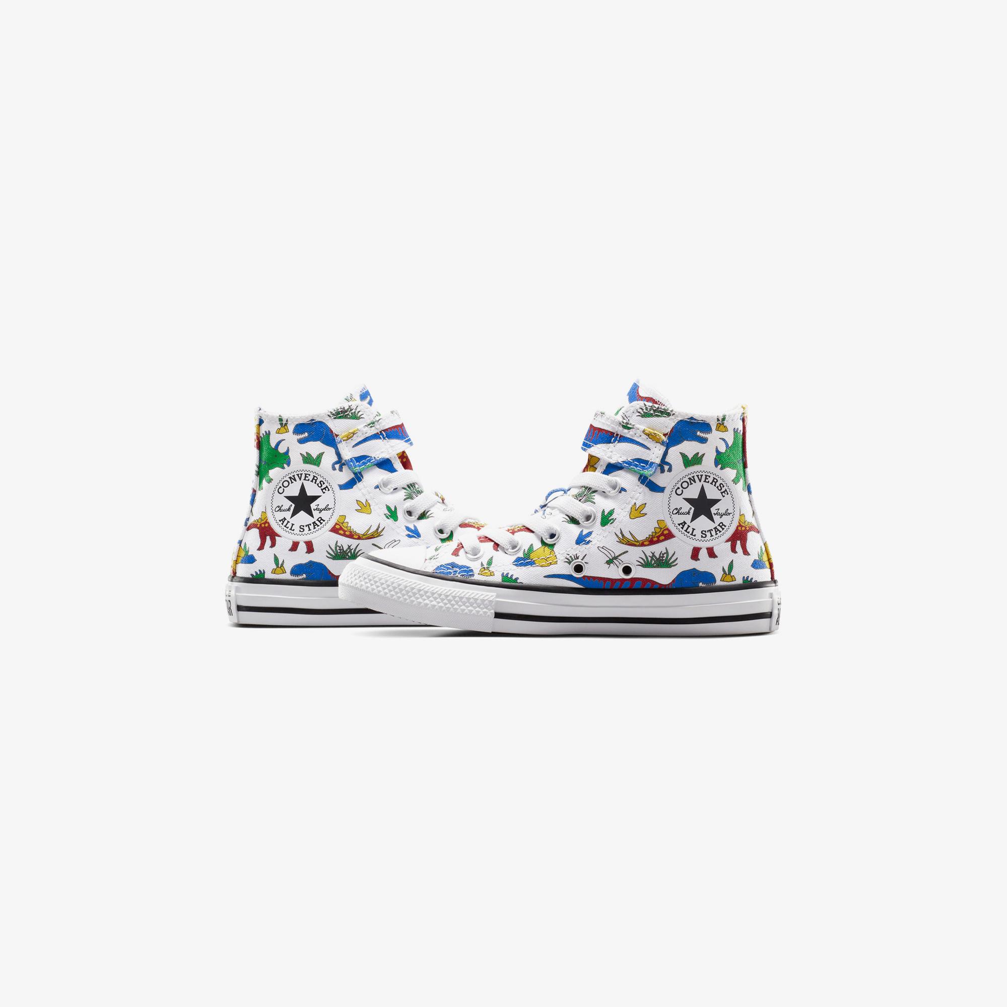 Converse Chuck Taylor All Star Dino Party Easy On Çocuk Beyaz/Kırmızı Sneaker