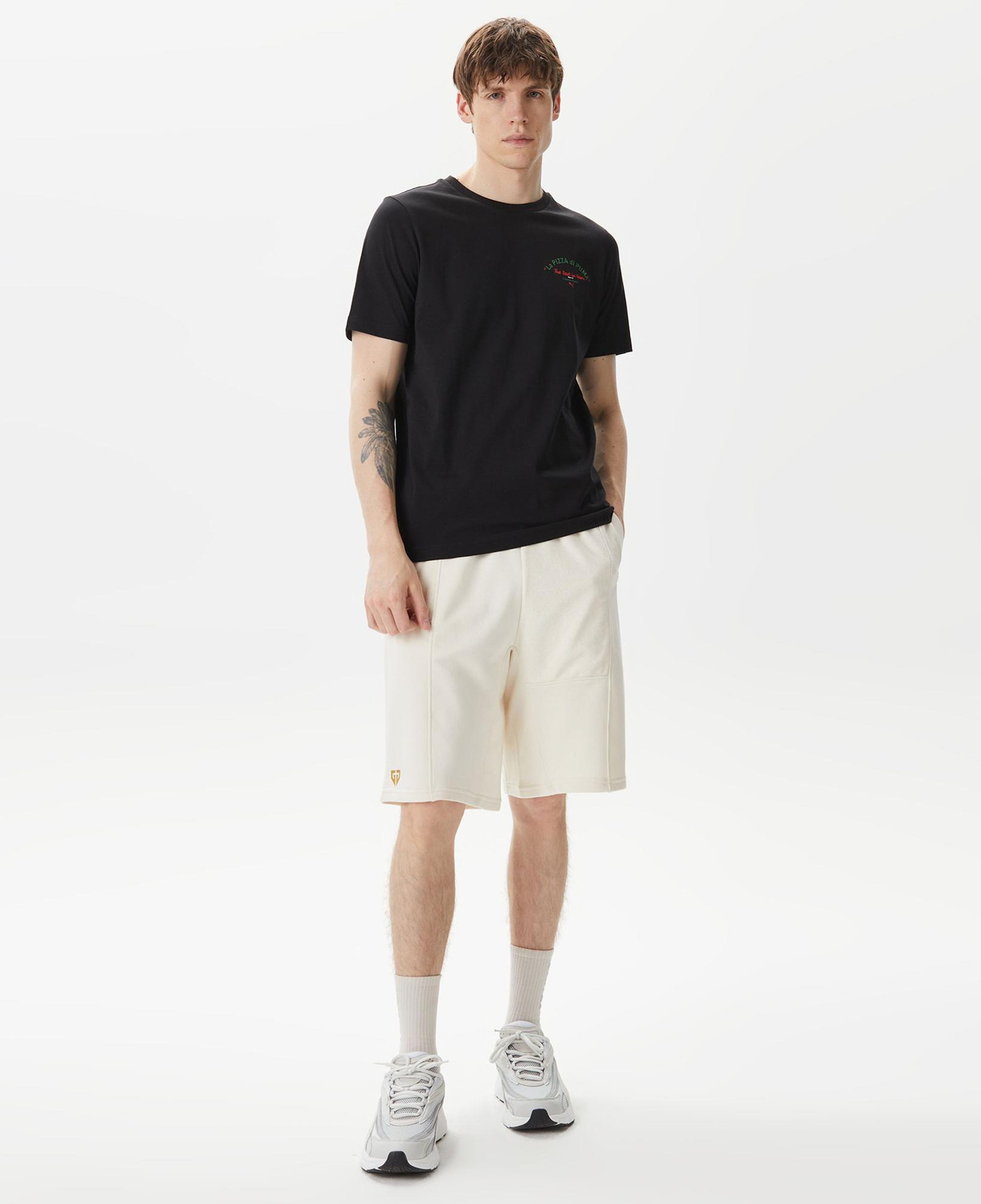 Puma Graphics Pizza Erkek Siyah T-Shirt