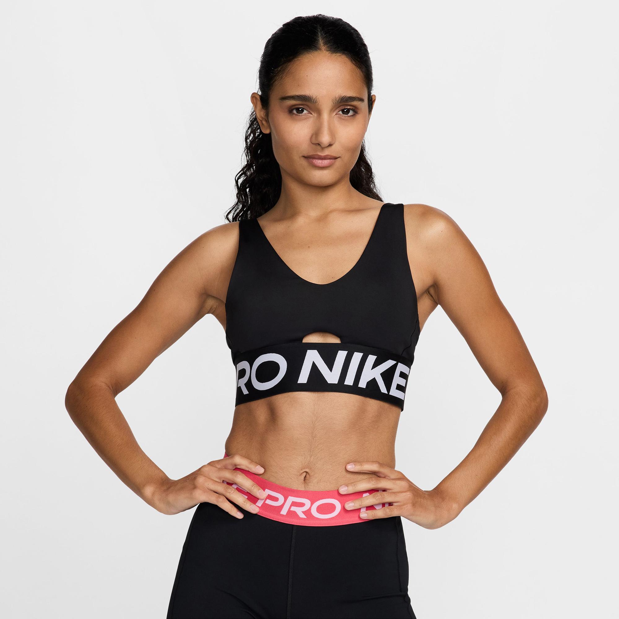 Nike Pro Indy Plunge Kadın Siyah Bra