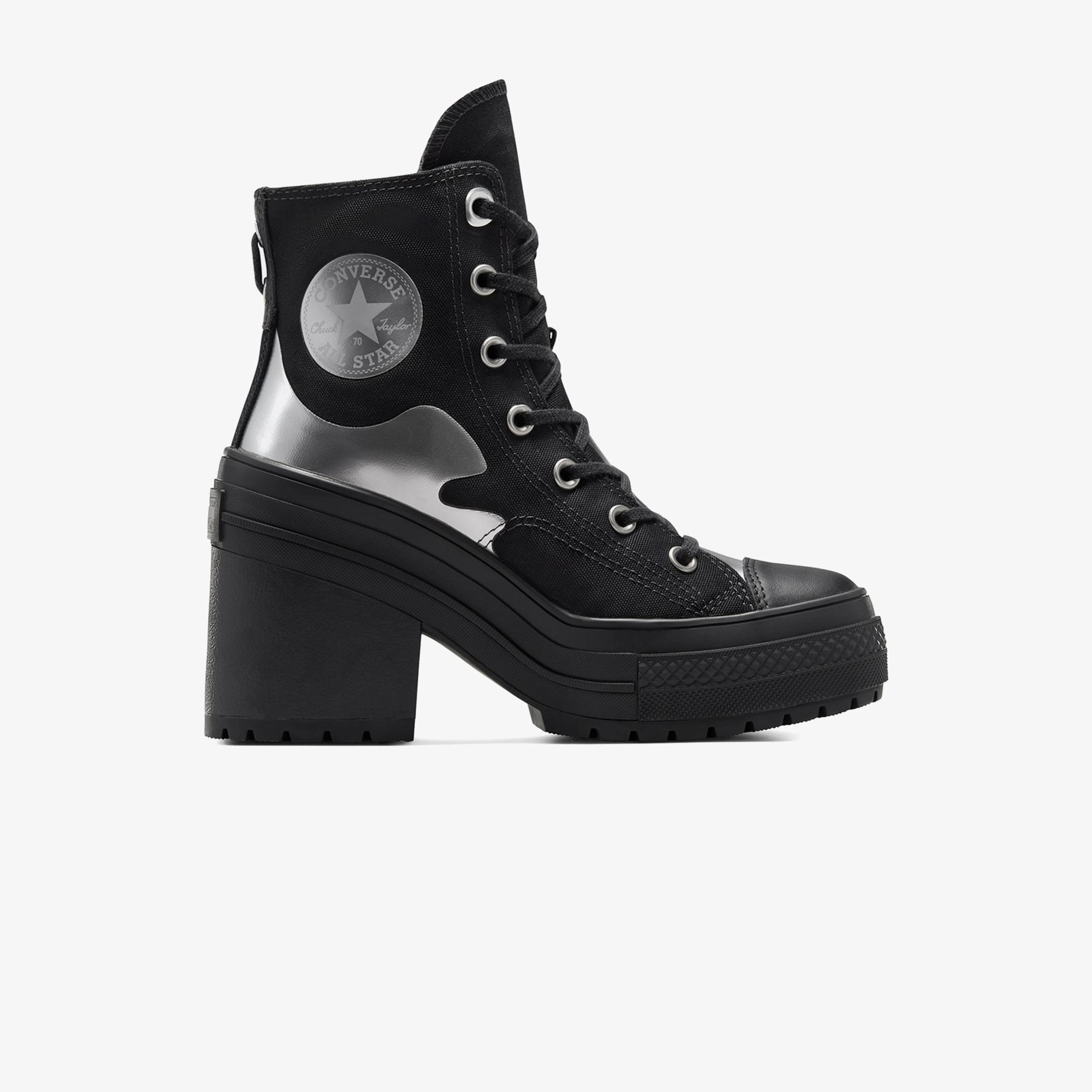 Converse Chuck 70 De Luxe Heel Kadın Siyah Platform Sneaker