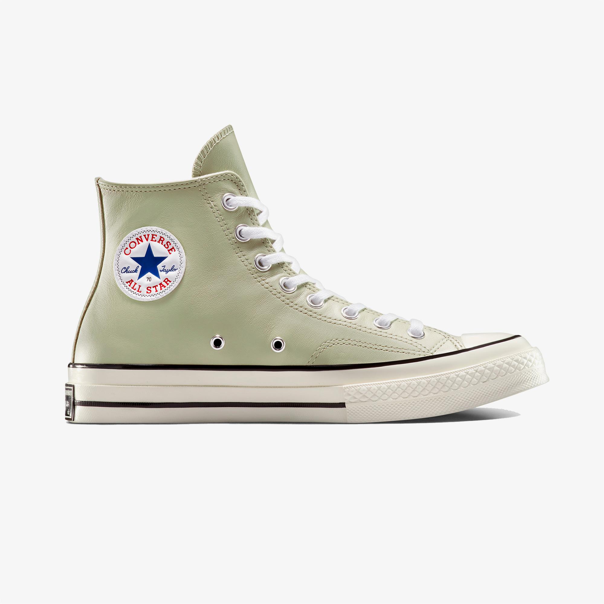 Converse Yeşil Converse Chuck 70 Unisex Deri Sneaker